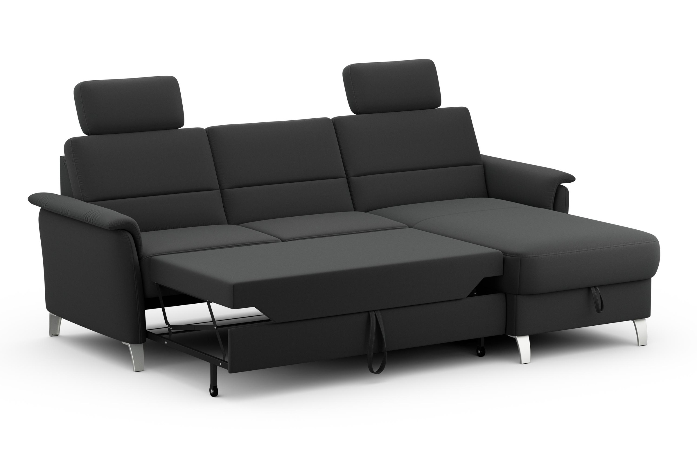 sit&more Ecksofa »Palmera L-Form«, wahlweise mit Bettfunktion und Bettkasten