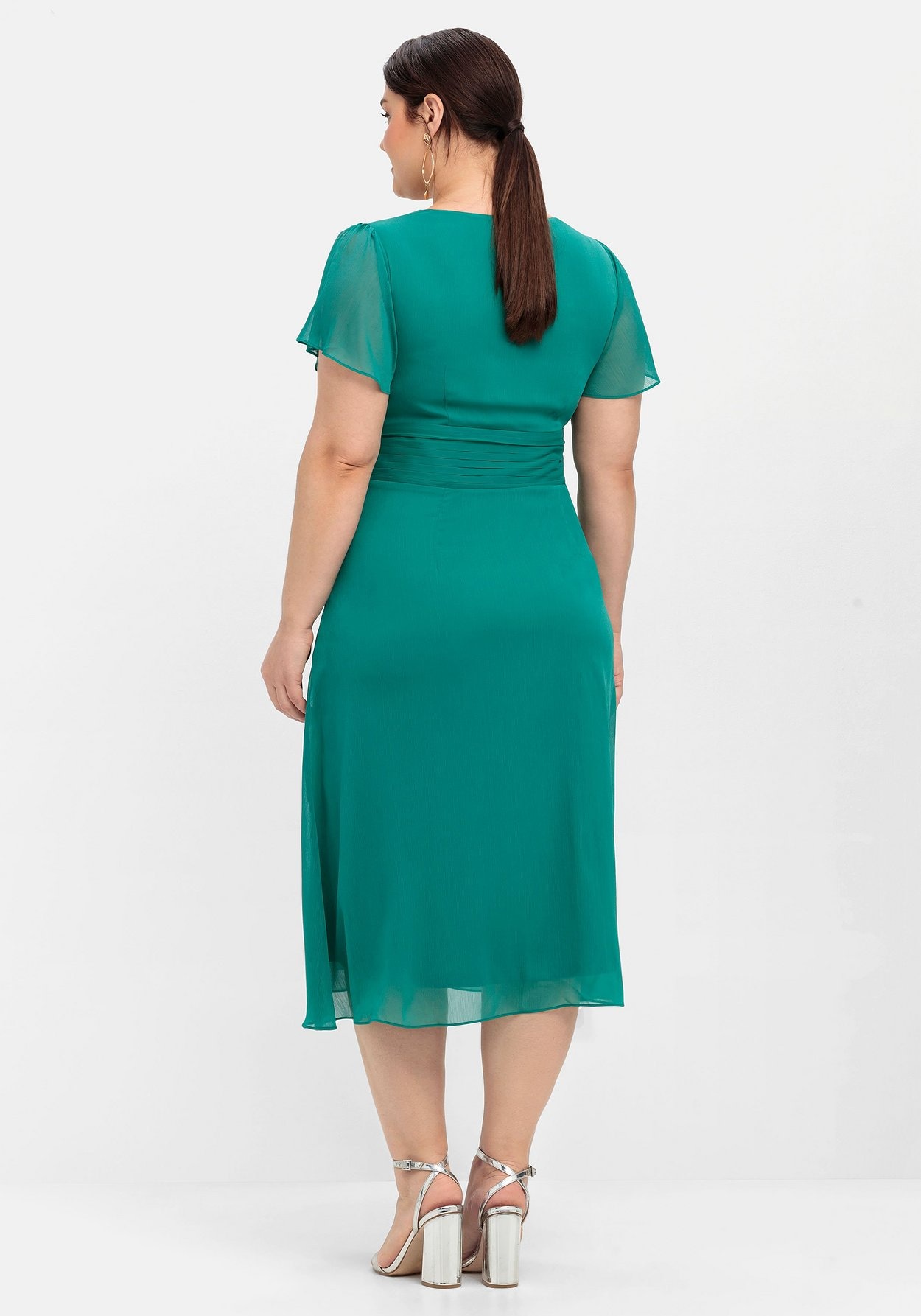 Sheego Abendkleid »Abendkleid mit Alloverdruck«