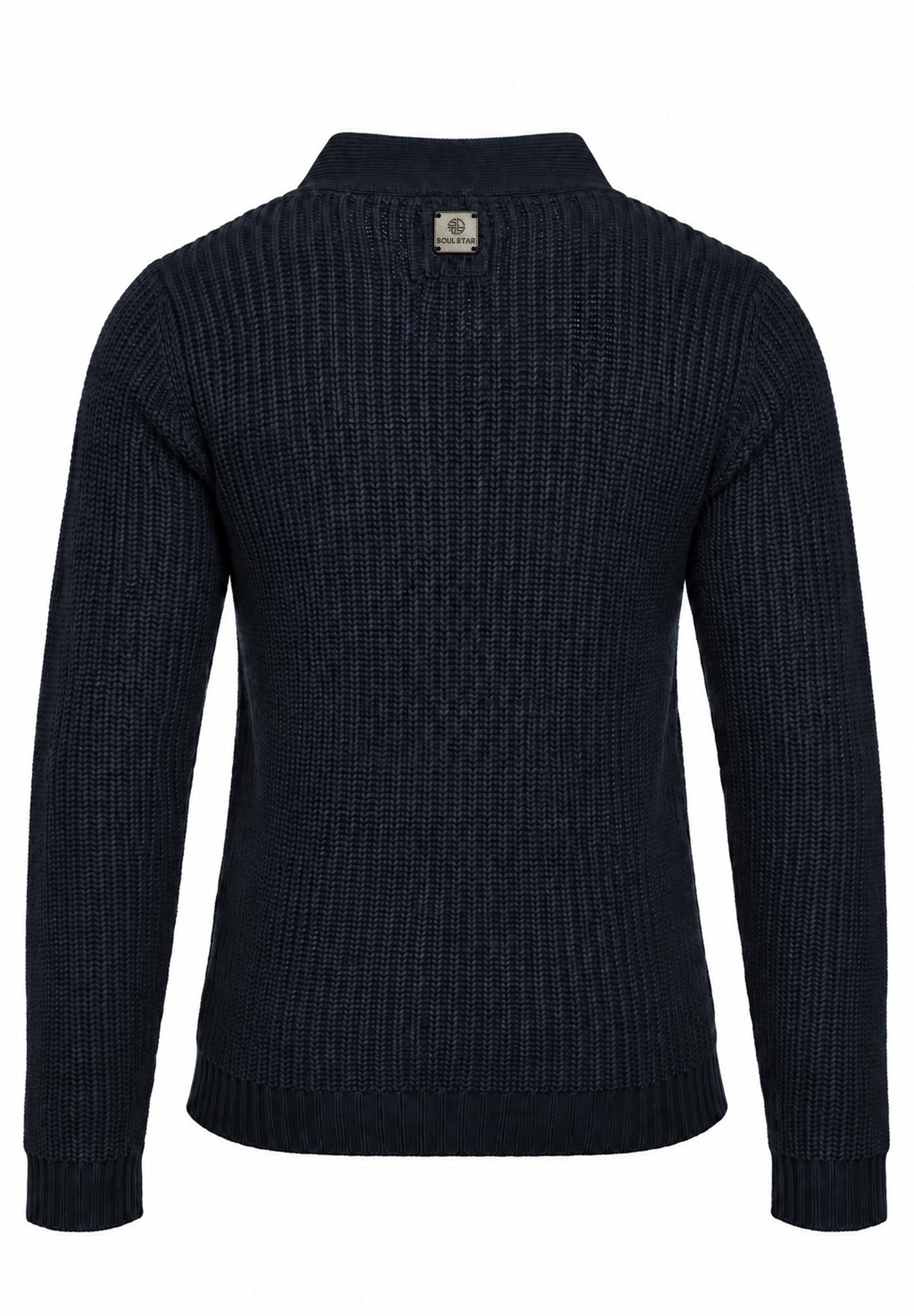 SOULSTAR Strickjacke »als Grobstrick Cardigan Pullover für Herren« Männer Winterpullover mit V-Ausschnitt - Regular-Fit Strickweste