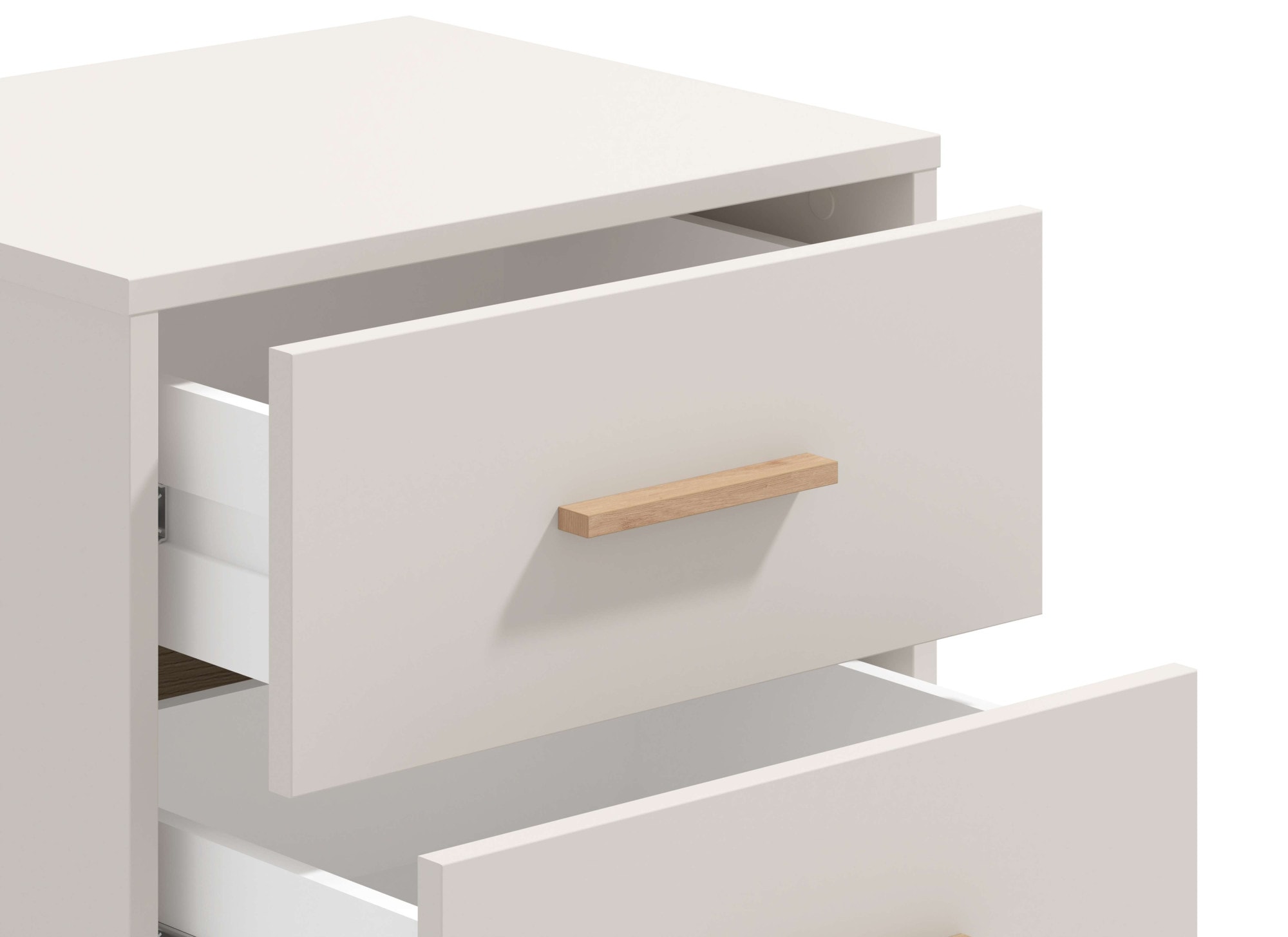 Home affaire Nachtkommode »Belfort Nachtschrank Nachttisch Made in Europe« mit 2 oder 3 Schubladen, FSC®-zertifizierter, Trendfarbe cashmere