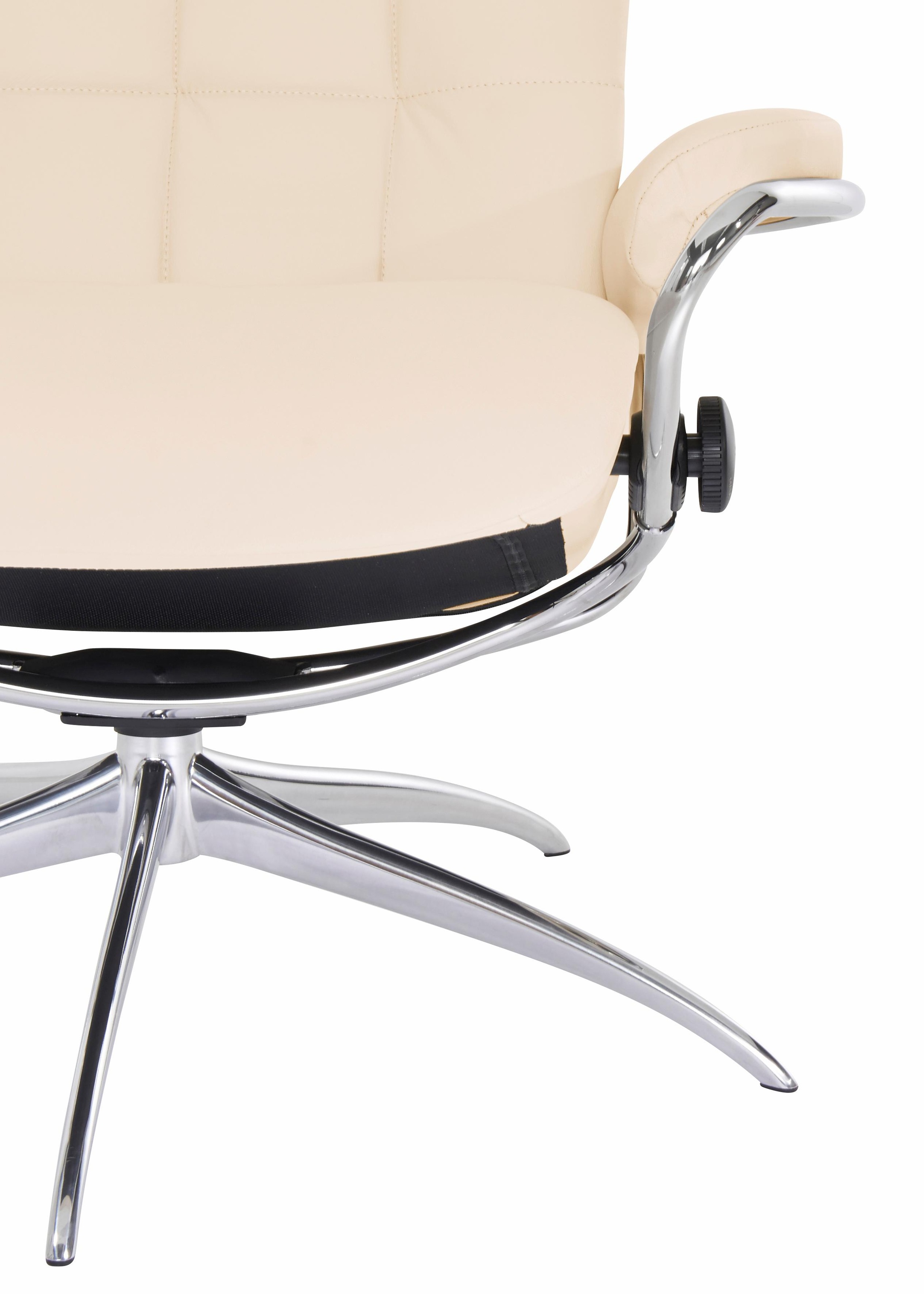 Stressless® Relaxsessel »London« Set, Relaxsessel mit Hocker,  mit Hocker, High Back, mit Star Base, Gestell Chrom