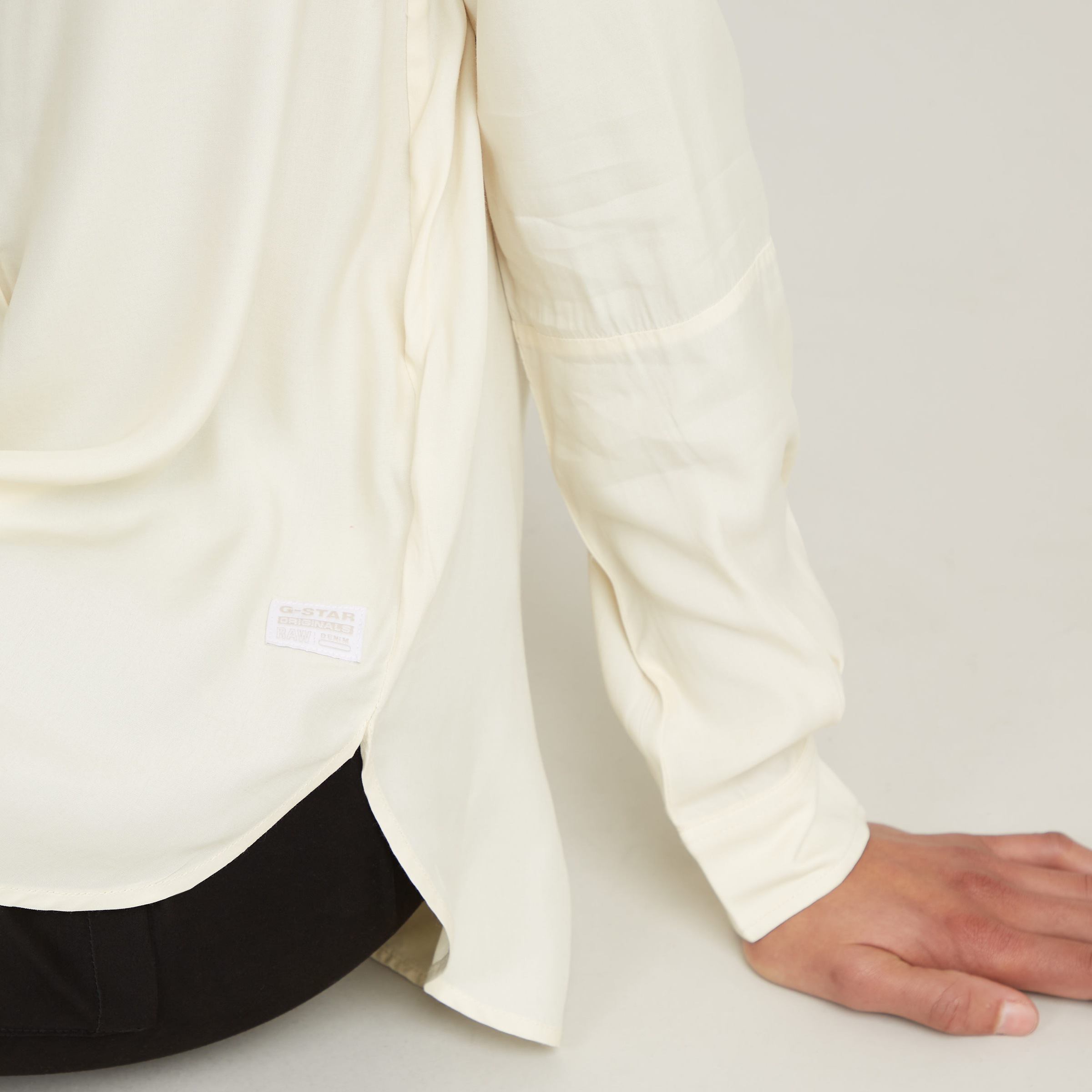 G-STAR Langarmbluse »Half Placket Top ls wmn«, mit verdeckter Knopfleiste