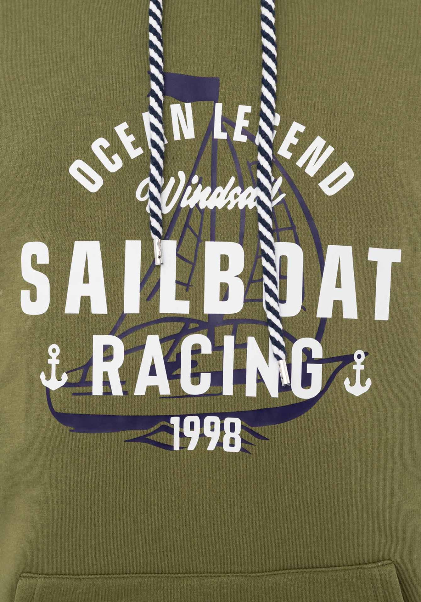 Zwillingsherz Hoodie »"Sailboat Racing"«, mit Fronttaschen und Kordel
