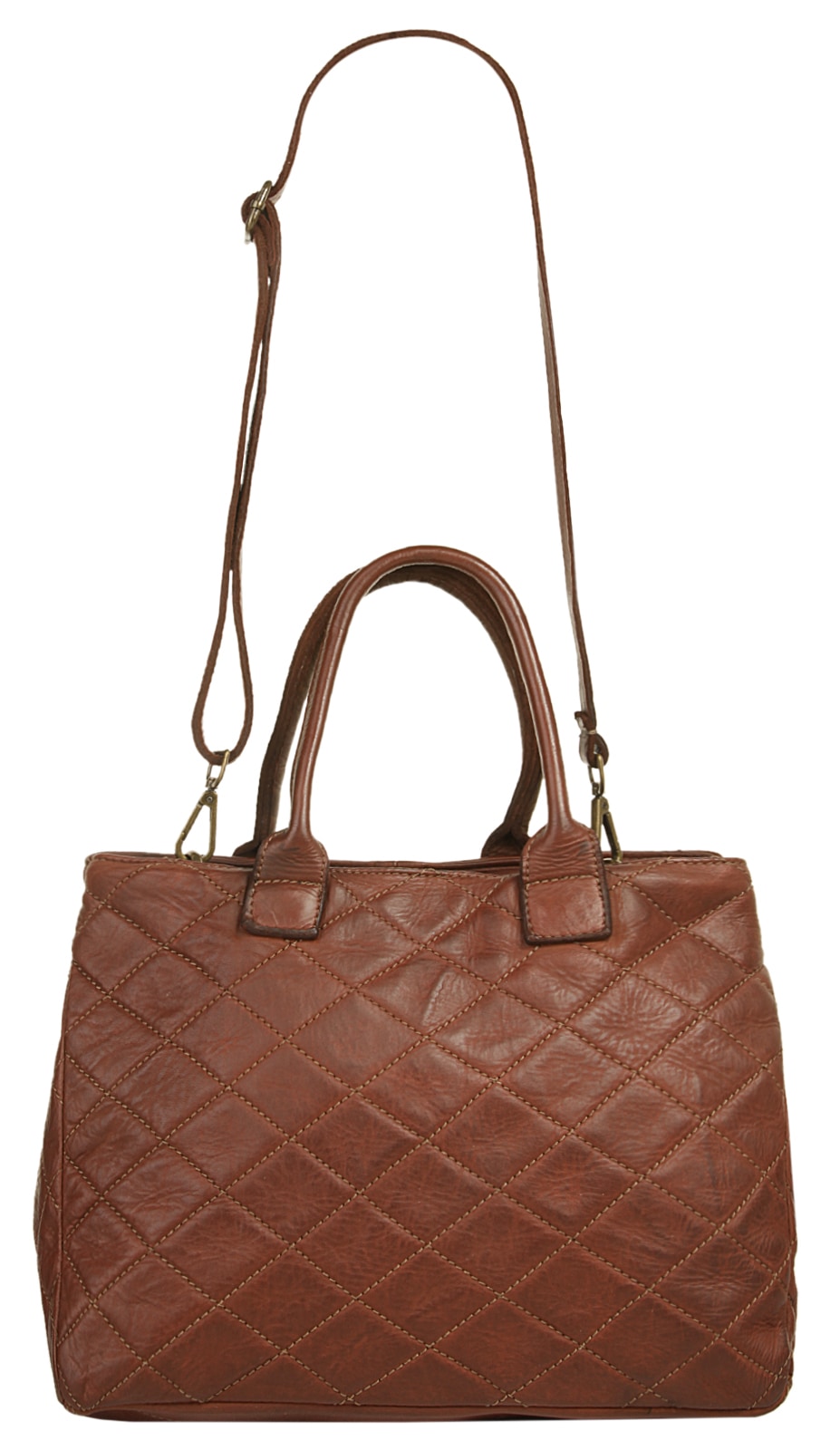 Samantha Look Henkeltasche, echt Leder, Made in Italy