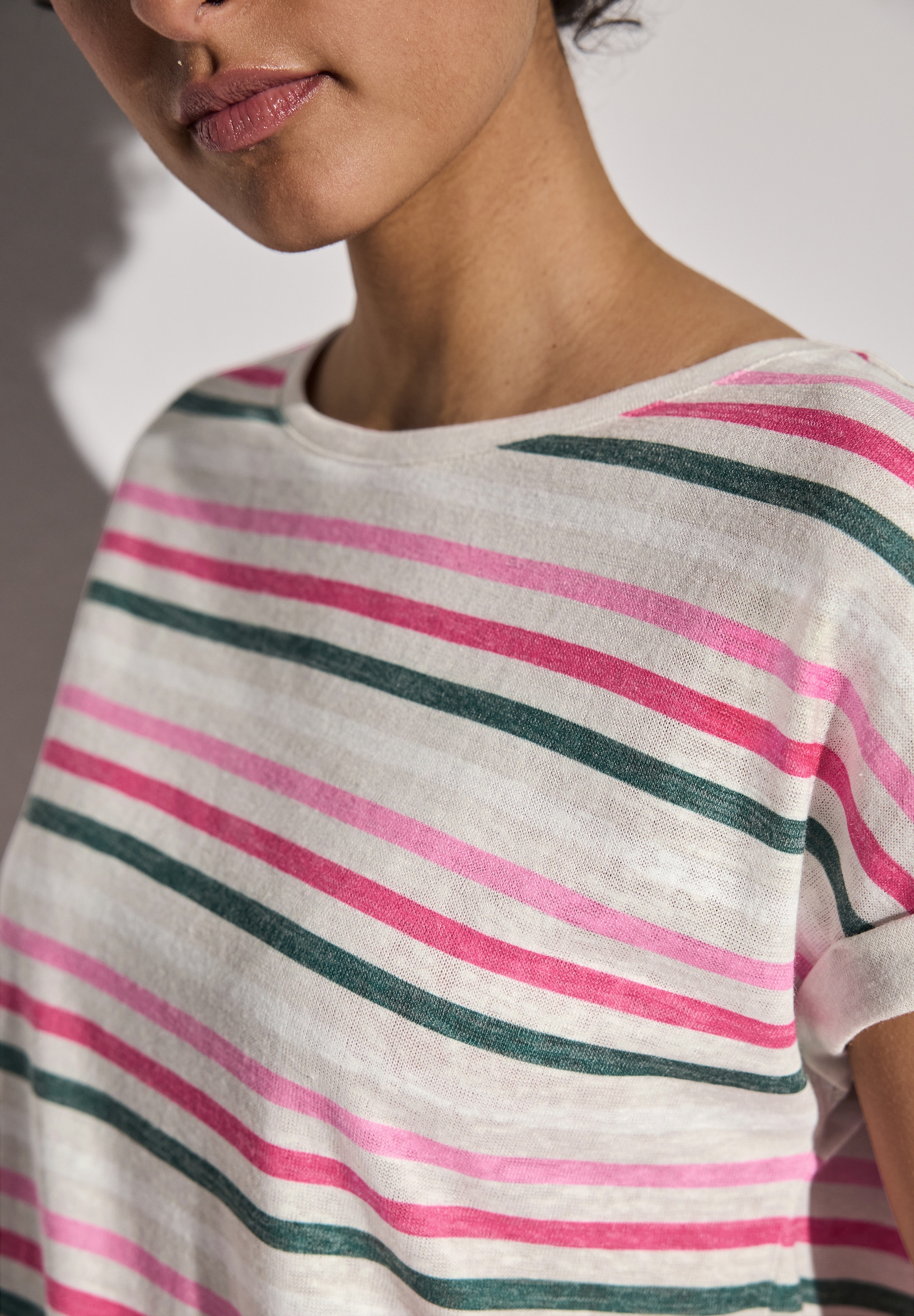 STREET ONE Shirttop, mit Streifenmuster