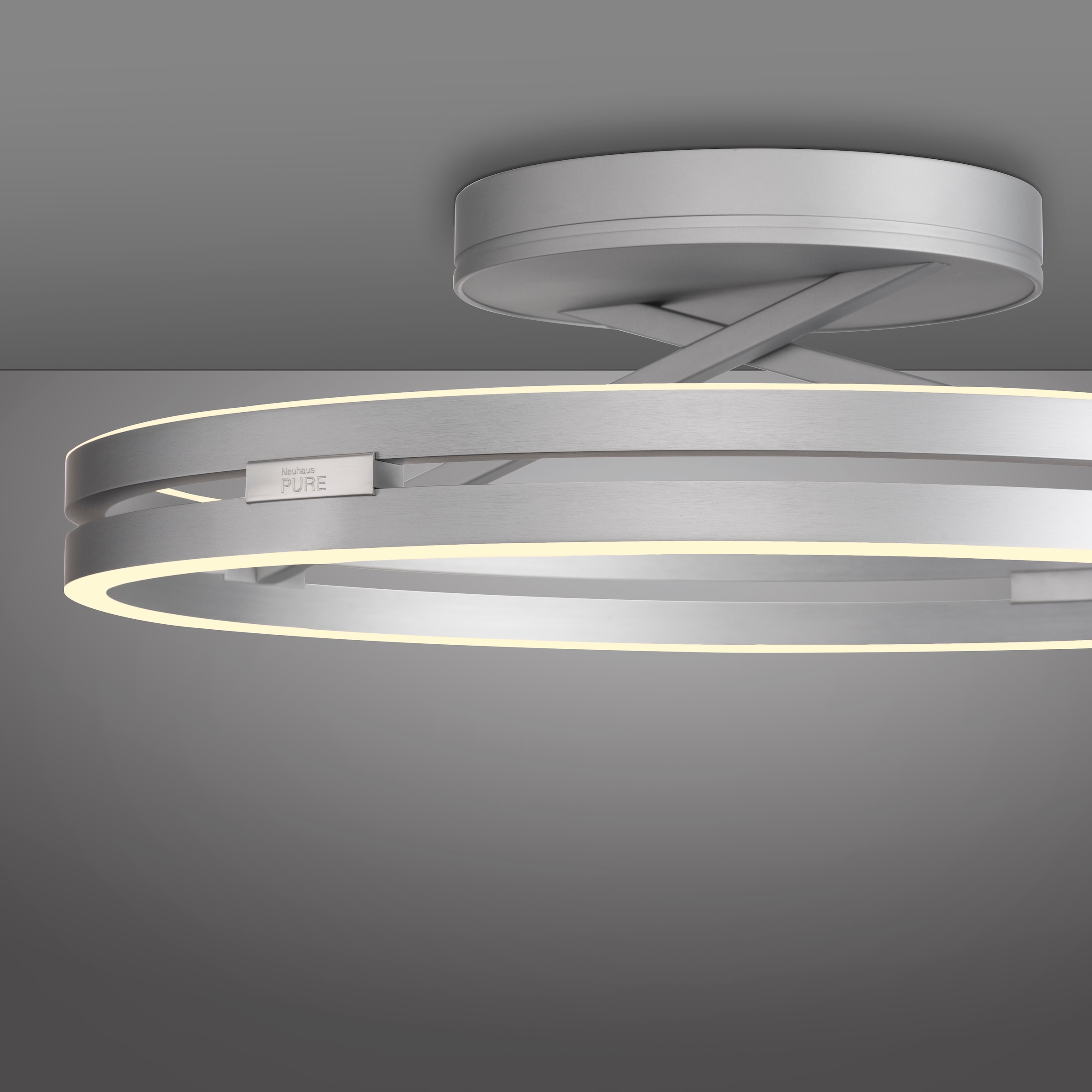 Neuhaus PURE LED Deckenleuchte »PURE Loop« LED-Board 1 Stk. warmweiß - kaltweiß Dimmbar über Fernbedienung, CCT, separat steuerbar