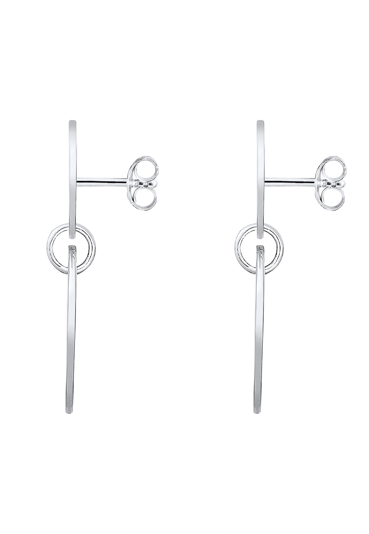 Elli Paar Ohrhänger »Ohrringe Ohrstecker Plättchen Lang 925 Sterling Silber«