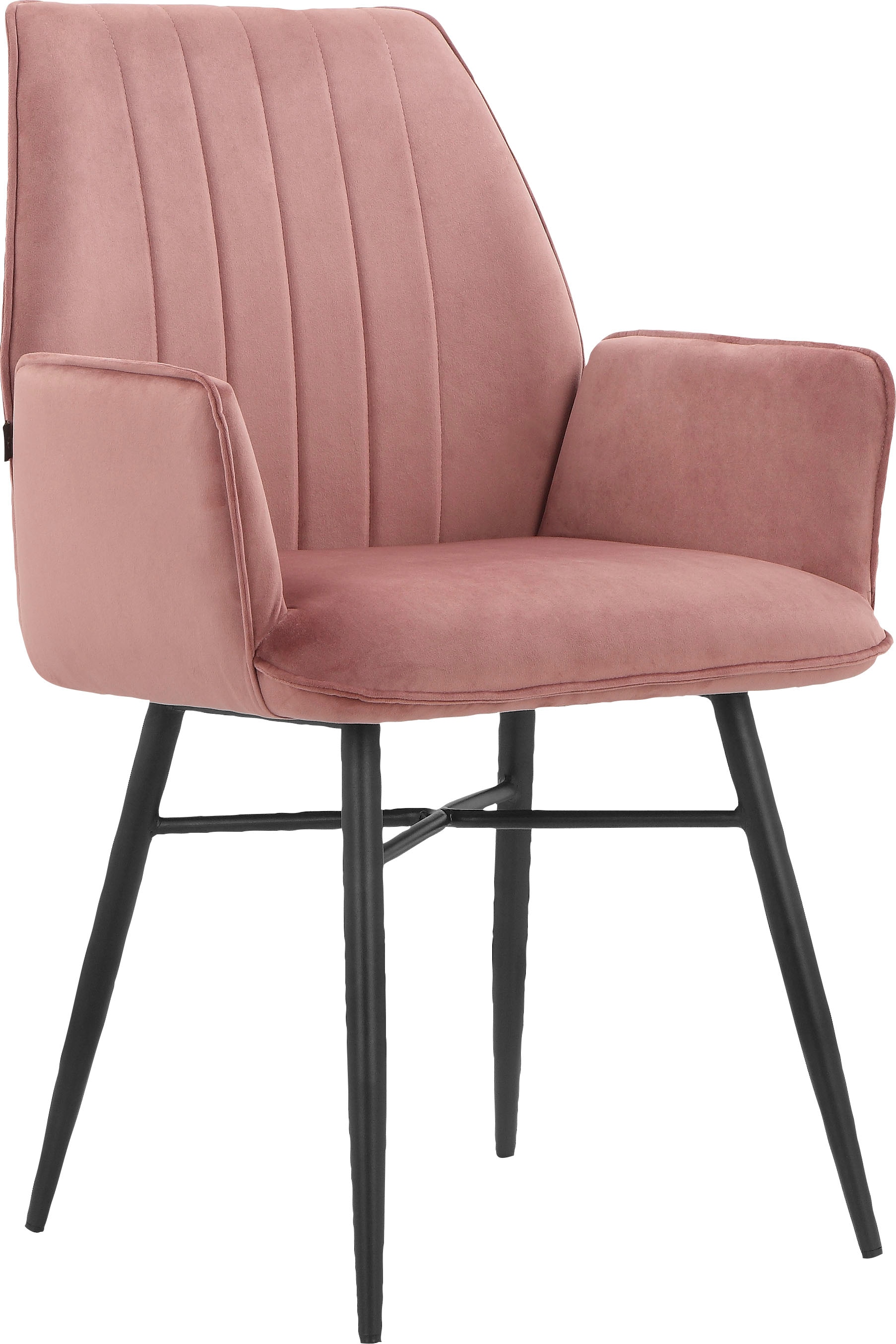 OTTO home Esszimmerstuhl "Hrodwyn" () 2 Stk.Sitz gepolstert, mit horizontale Nähten am Rücken, Sitzhöhe 52 cm