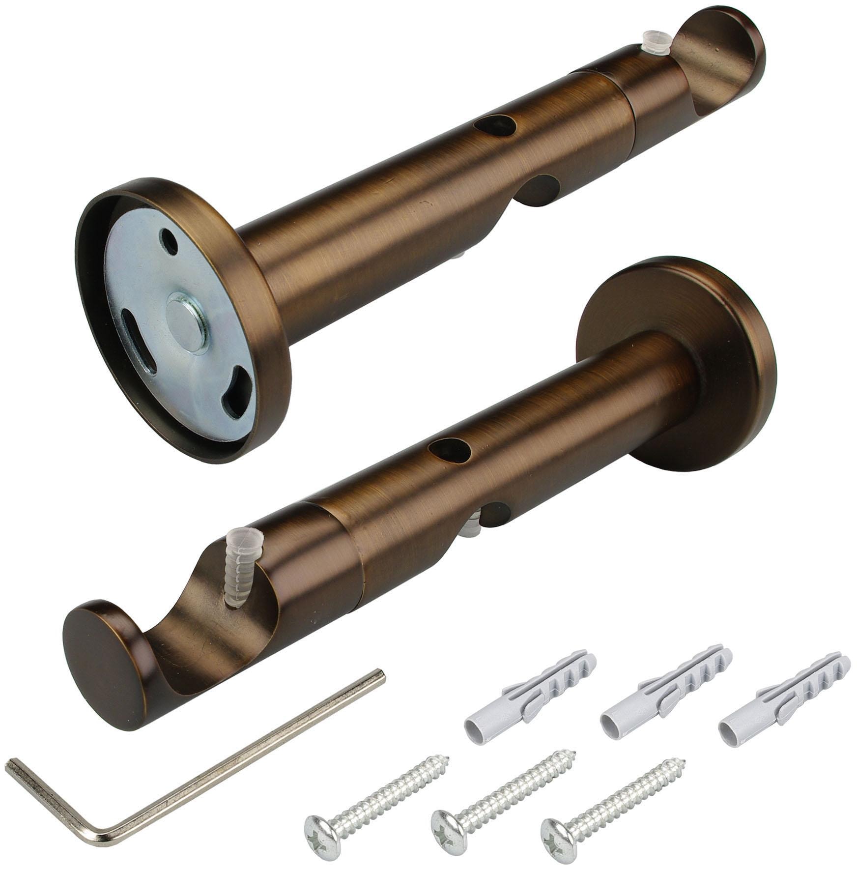 Liedeco Gardinenstange »CELKEGEL01SG2L«, 2 läufig-läufig, Fixmaß, 2-läufig im Fixmaß Ø 25 mm