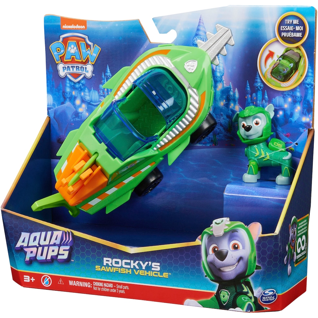 Spin Master Spielzeug-Auto »Paw Patrol - Aqua Pups - Basic Themed Vehicles Solid Rocky«