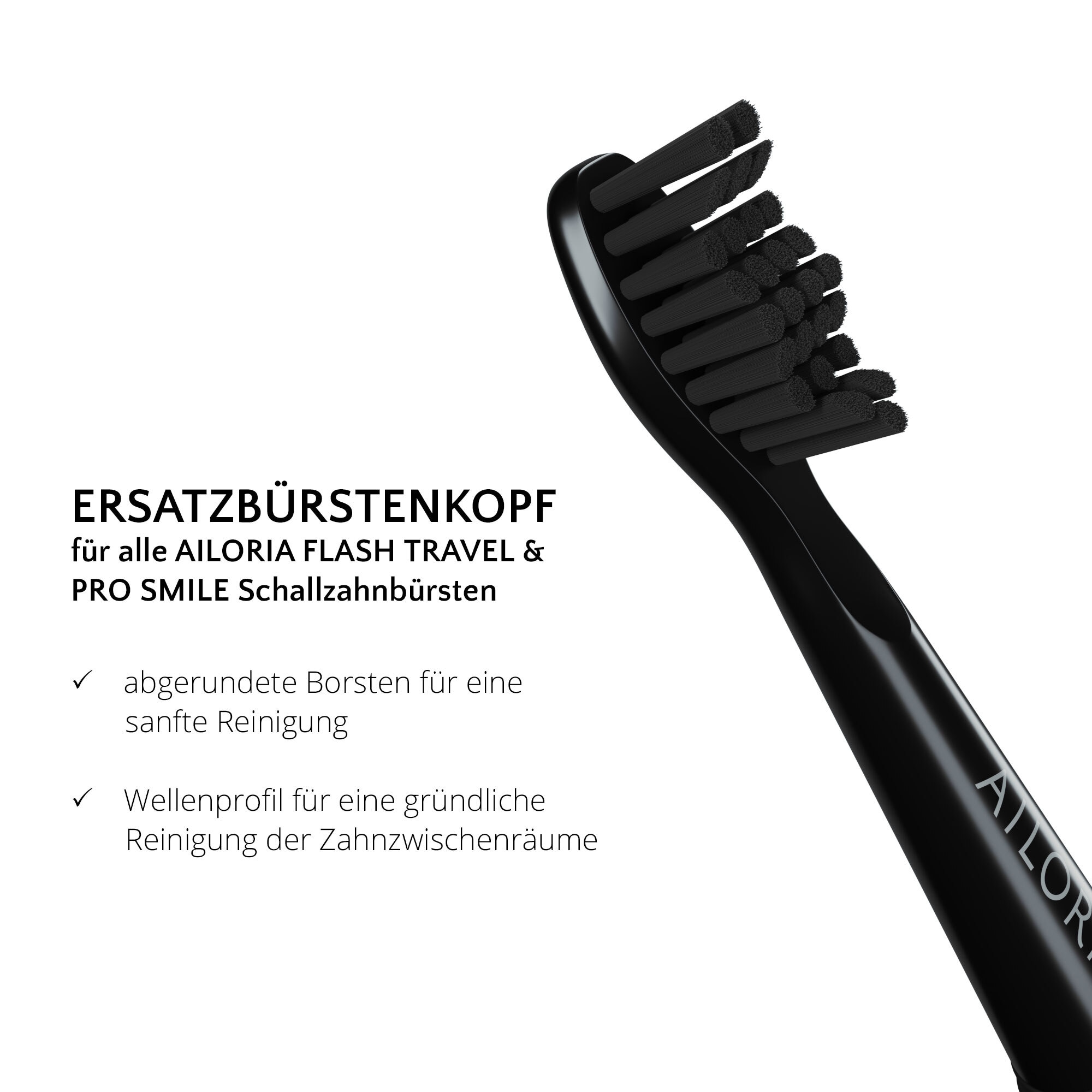 AILORIA Aufsteckbürsten »Ersatzbürstenköpfe 6er Set FLASH TRAVEL«