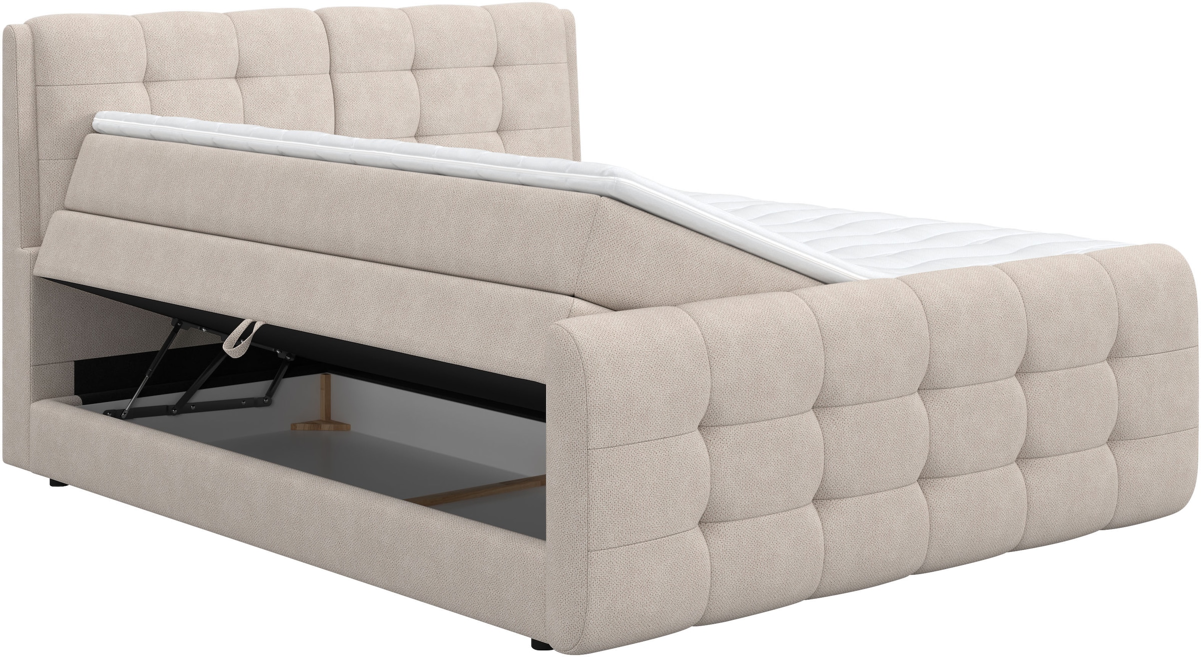 COTTA Boxspringbett »Fort mit Bettkasten, inkl. Topper« erhältlich in verschiedenen Breiten (160cm, 180cm & 200cm)