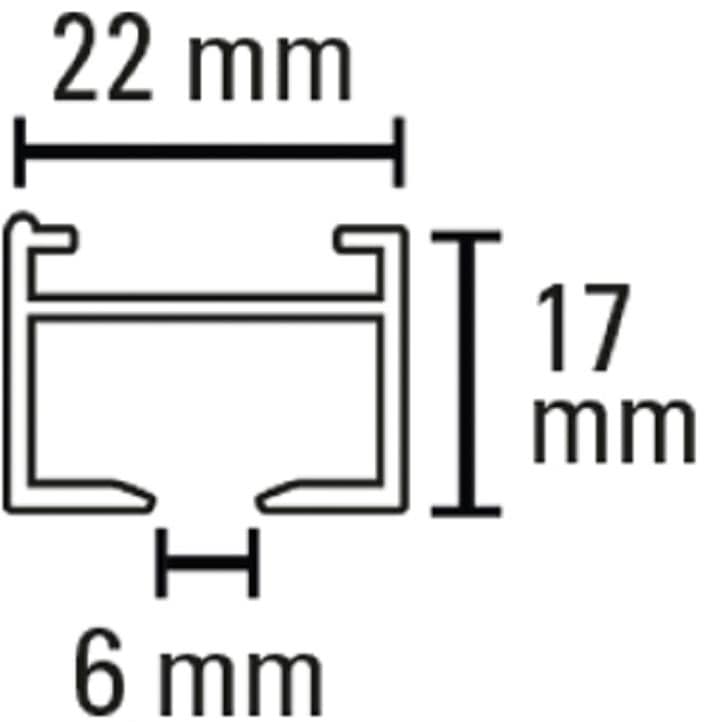 SCHÖNER WOHNEN LAMINAT Vorhangschiene »Aluminium-Vorhangschienen Set Emilia 1-Lauf«, 1 läufig-läufig