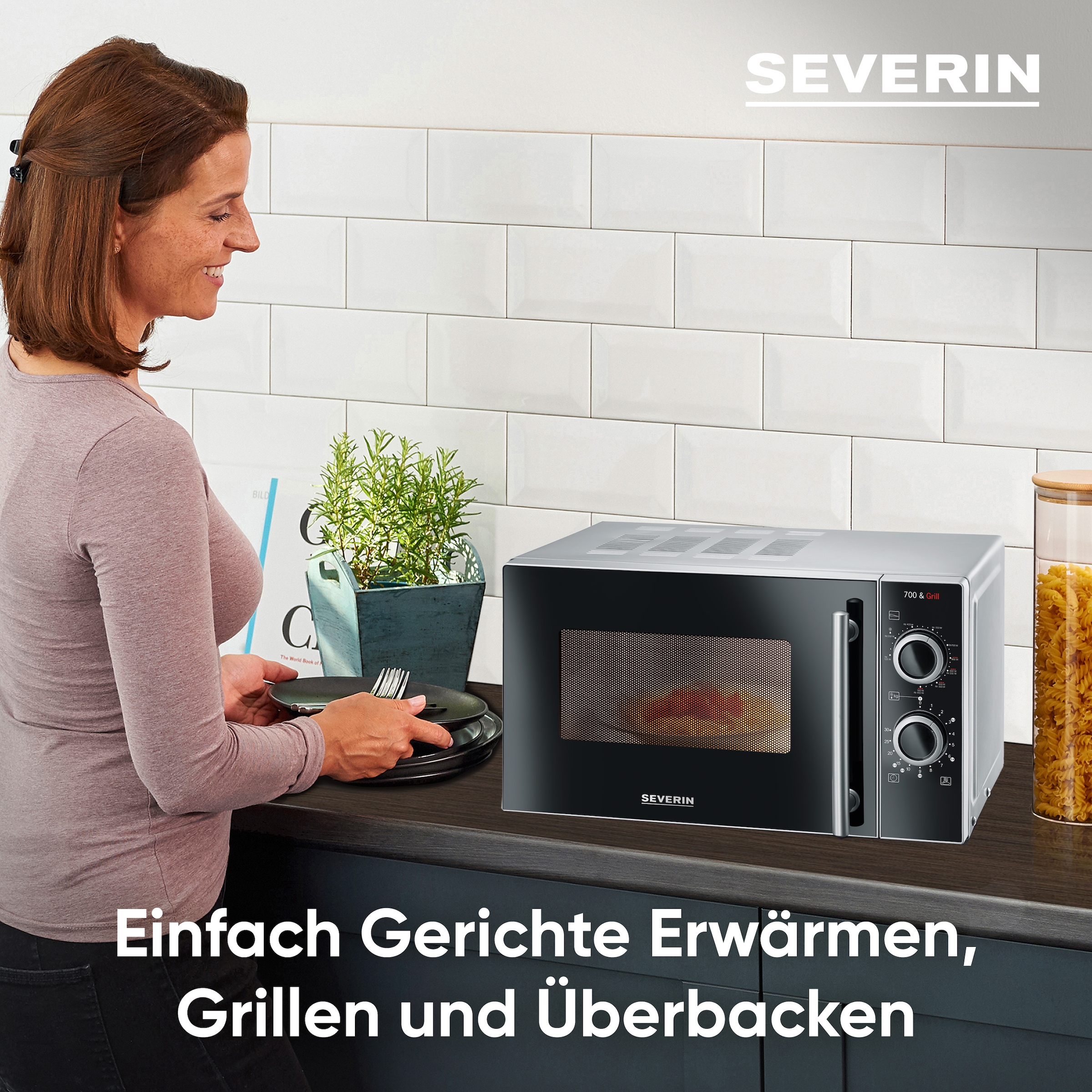 Severin Mikrowelle »MW 7771 mit Grillfunktion 2-in-1« Grill | Mikrowelle Mikrowelle und Grill getrennt und kombiniert schaltbar