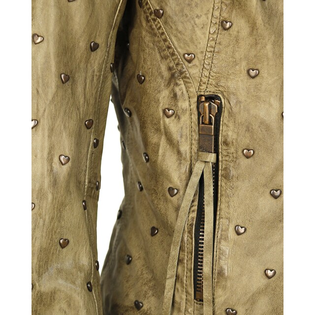 ♕ »Lederjacke bei Maze Heart« Bikerjacke