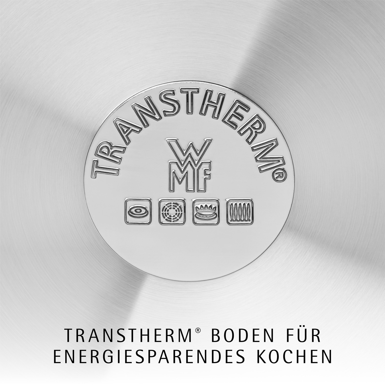 WMF Topf-Set »Inspiration Induktion, Kochtopf Set mit Glasdeckel« Set, 3x Fleischtöpfe Ø 16/20/24 cm, 1x Stieltopf Ø 16 cm, 7 Stk. tlg. Cromargan® Edelstahl Rostfrei 18/10