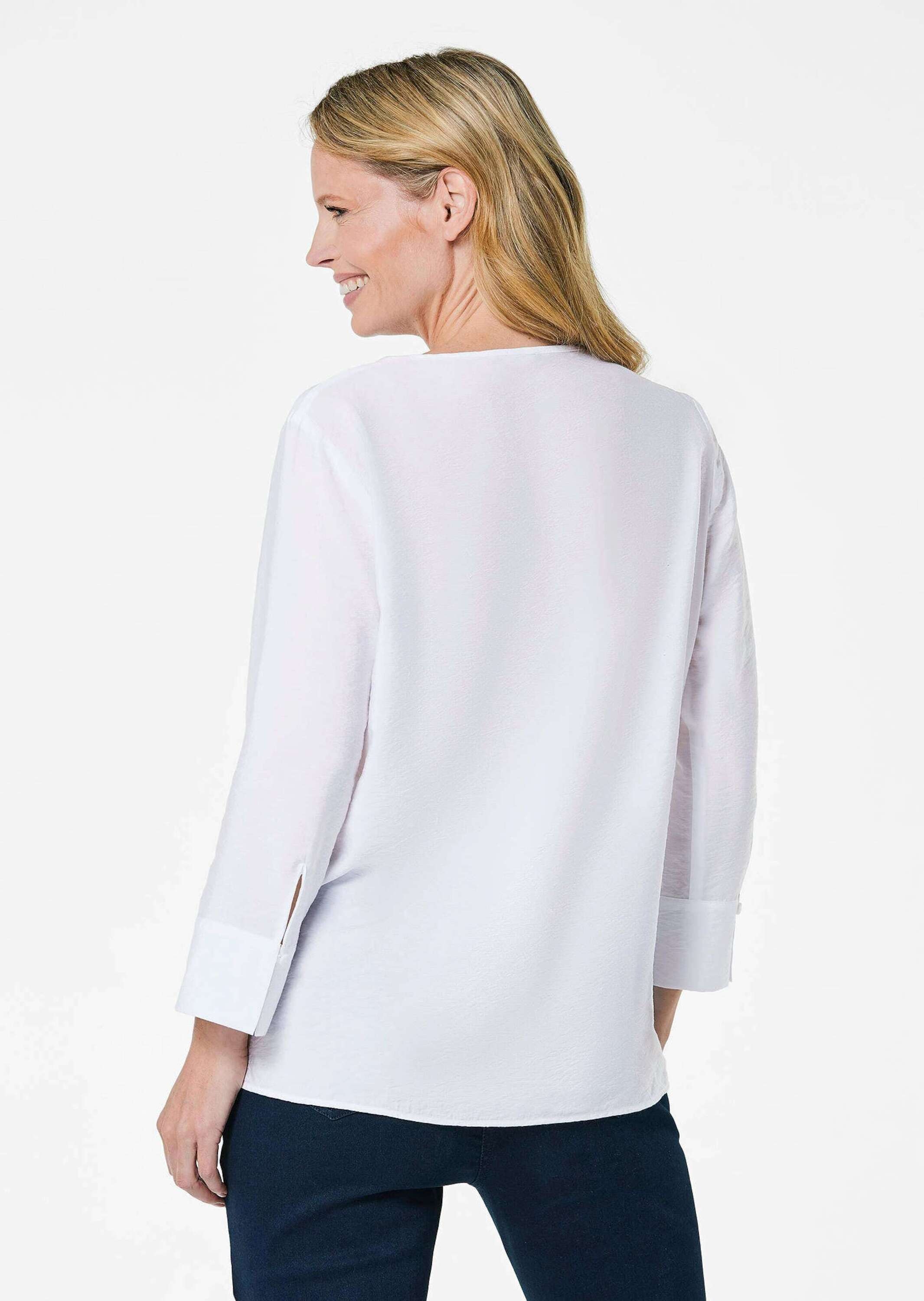 GOLDNER Schlupfbluse »Elegante Schlupfbluse Damen aus Viskose mit Strukturmuster«