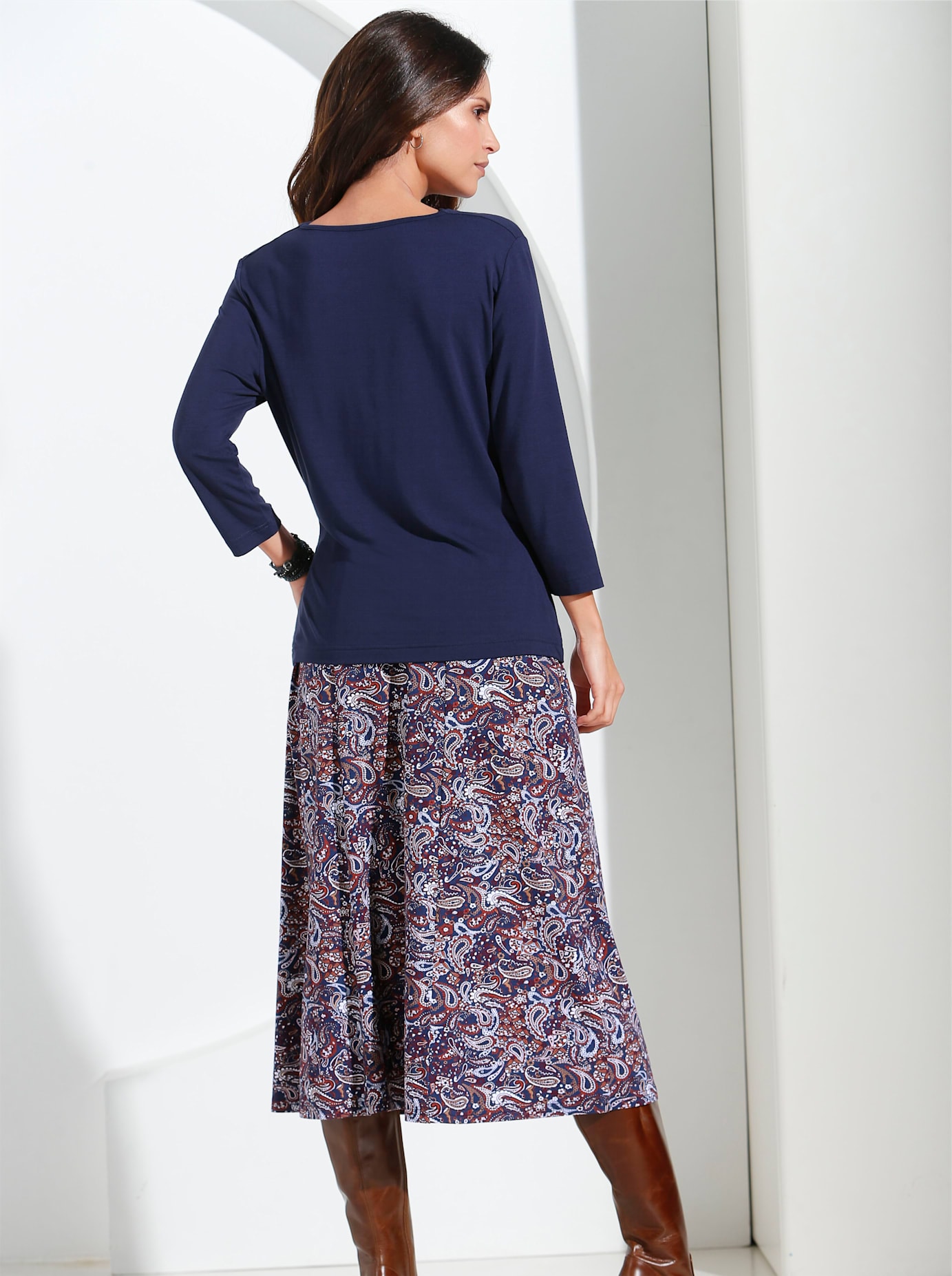 Inspirationen Wasserfallshirt »Shirt« 1 Stk. tlg.