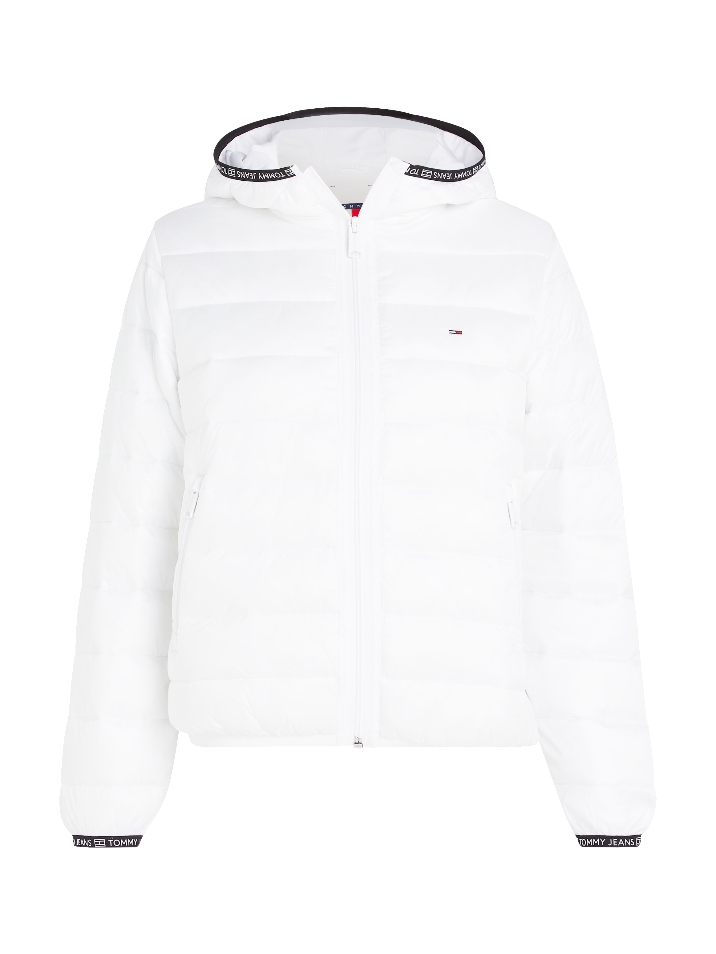 Tommy Jeans Steppjacke »TJW QUILTED TAPE HOOD JACKET EXT«, mit Kapuze, mit Kapuze