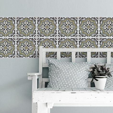 Home affaire Fliesenaufkleber »Ornamente«, Stickerfliesen, selbstklebend, Sticker, 12er Set