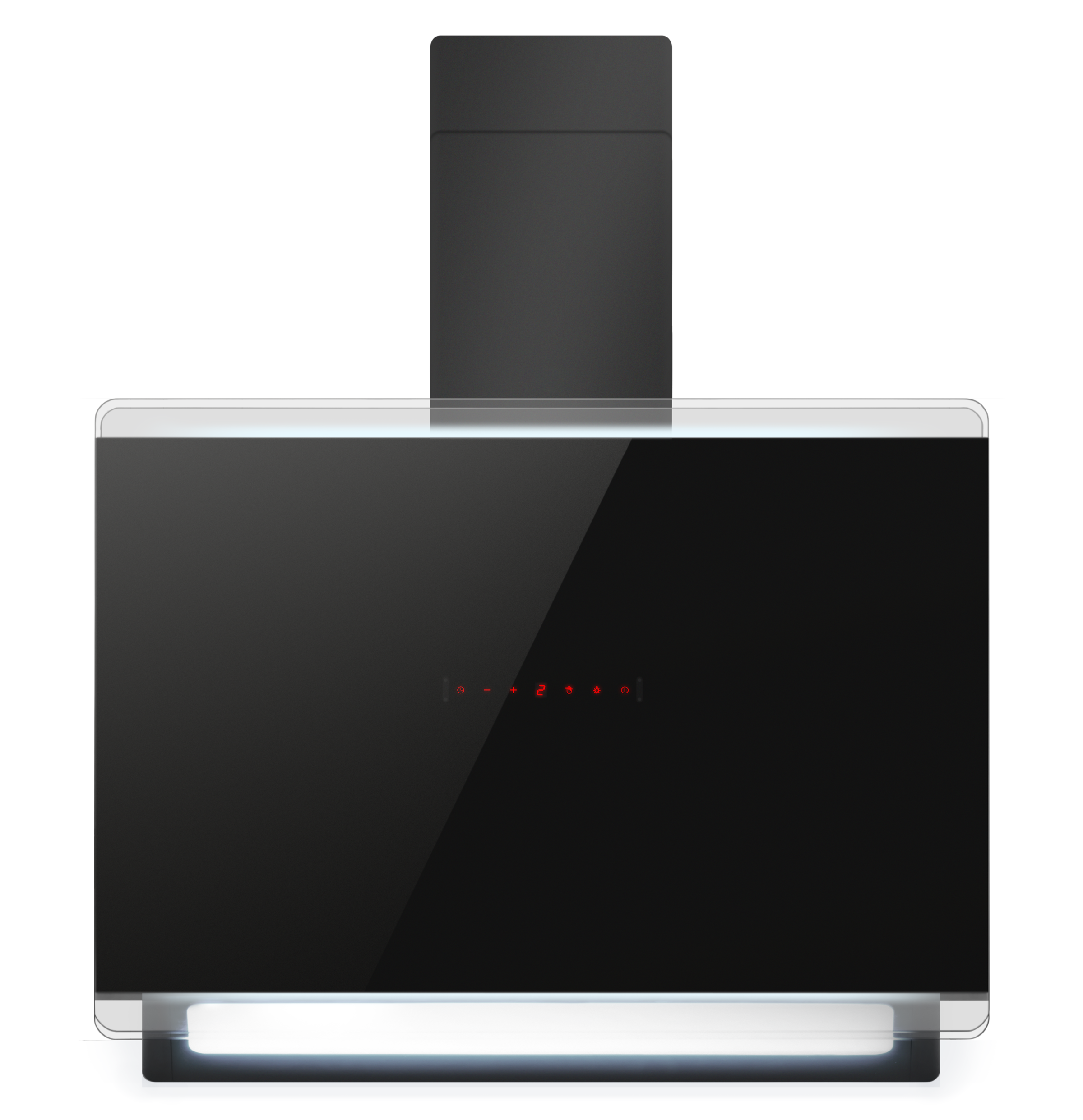 Amica Kaminhaube »KHF 695 801 S« Schwarz, stilvoll, flexibel – helles Licht, schnell sauber