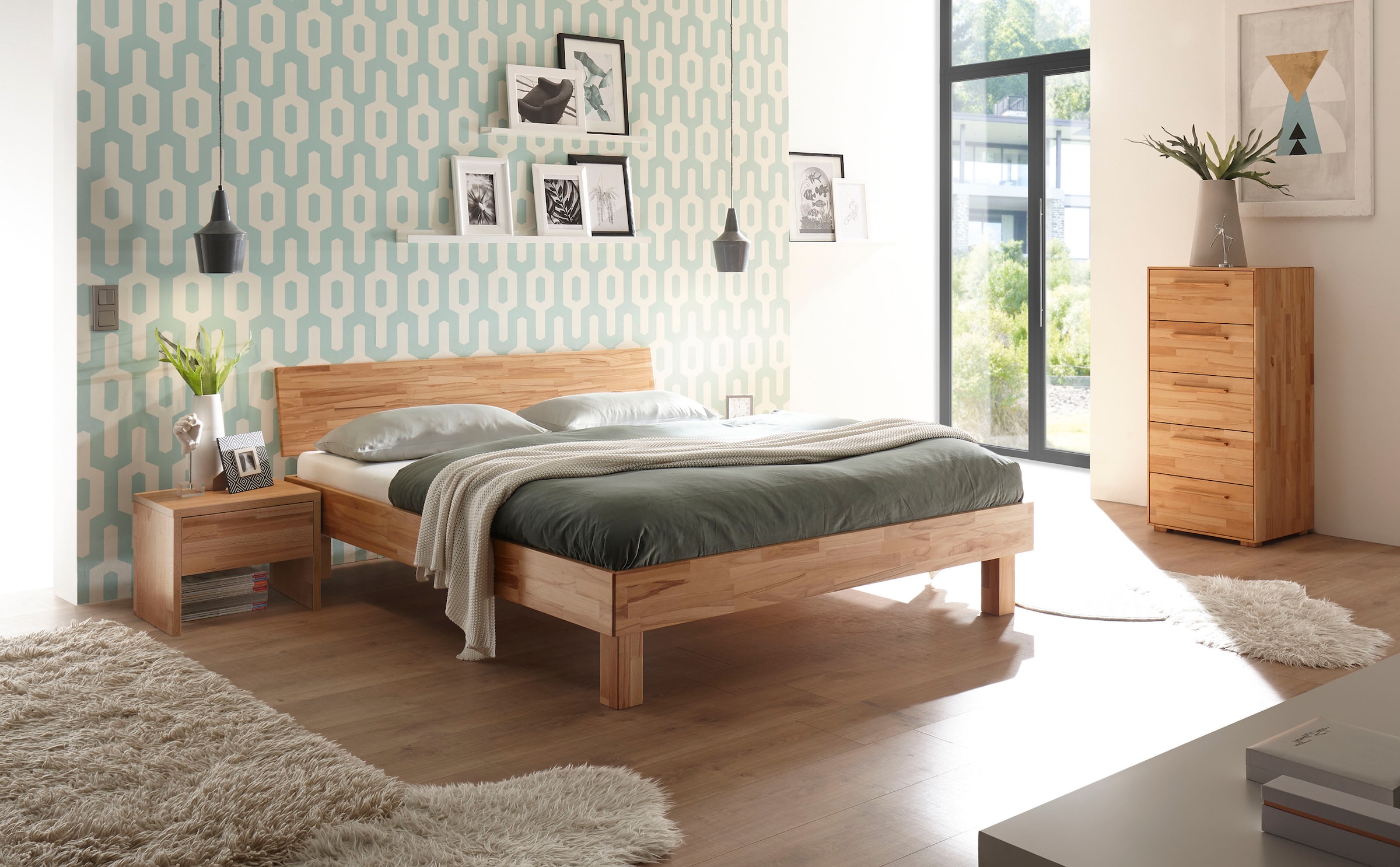 HASENA Holzbett »Forti« Fußhöhe 25 cm