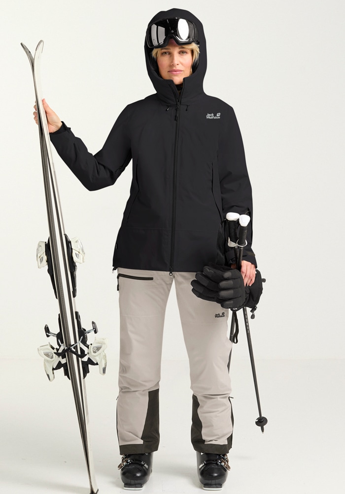 Jack Wolfskin Skijacke »FLOWLINE PRO 2L INS JKT W«, mit Kapuze