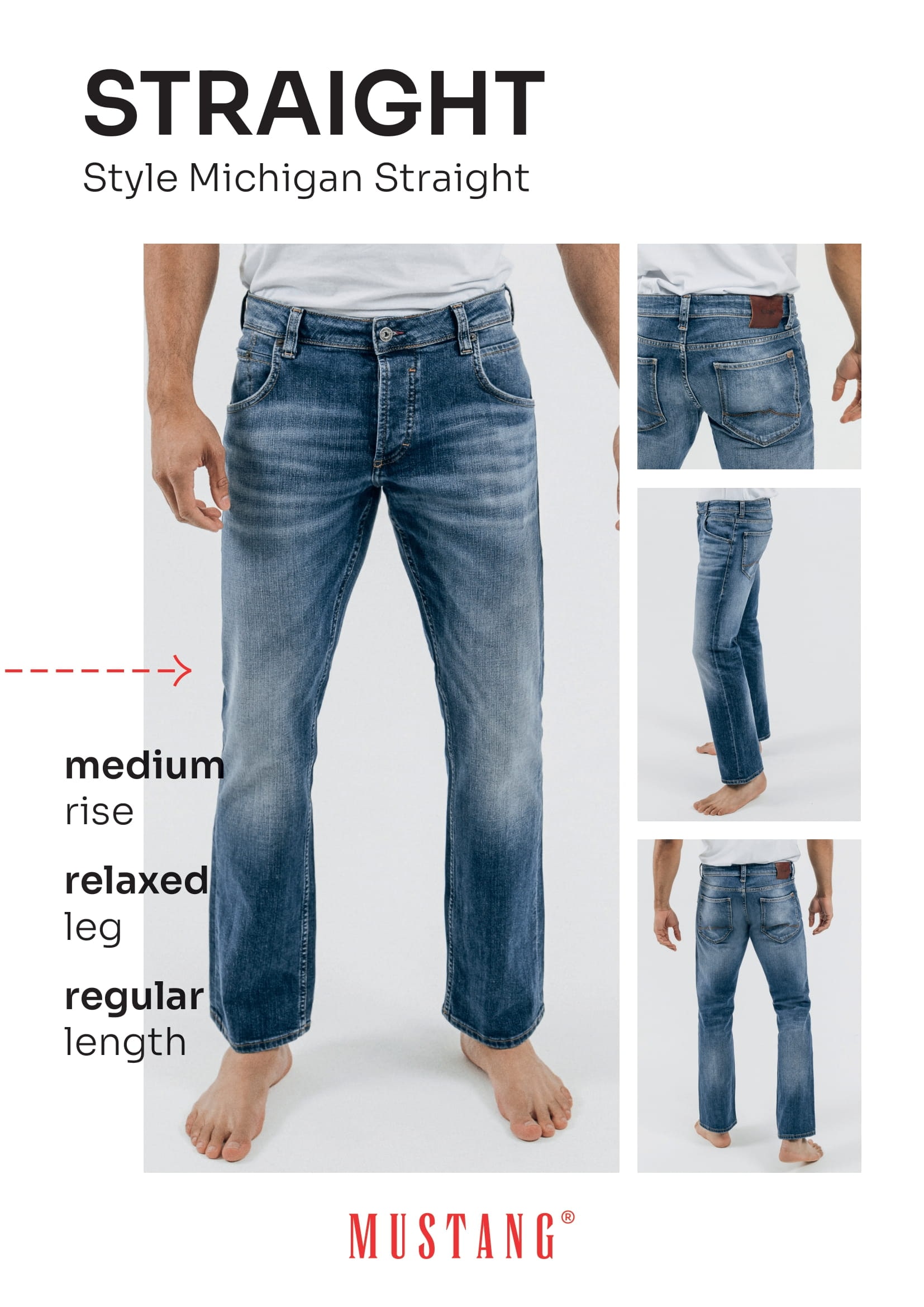 MUSTANG Straight-Jeans »Style Michigan«