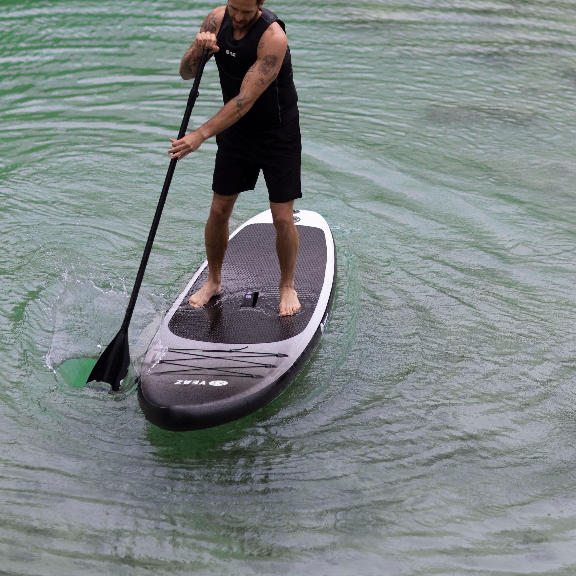 YEAZ Inflatable SUP-Board »SUP Board BLACK SANDS BEACH - EXOTRACE PRO -«