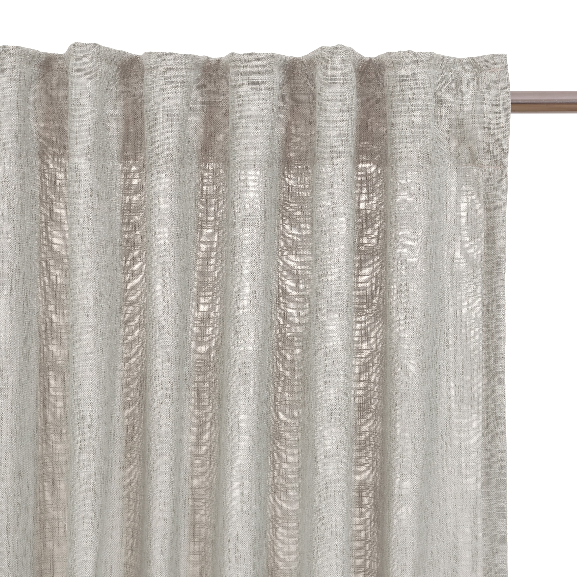 Bruno Banani Gardine »Jaden«, (1 St.), modern, zeitloser Schal, Leinenoptik