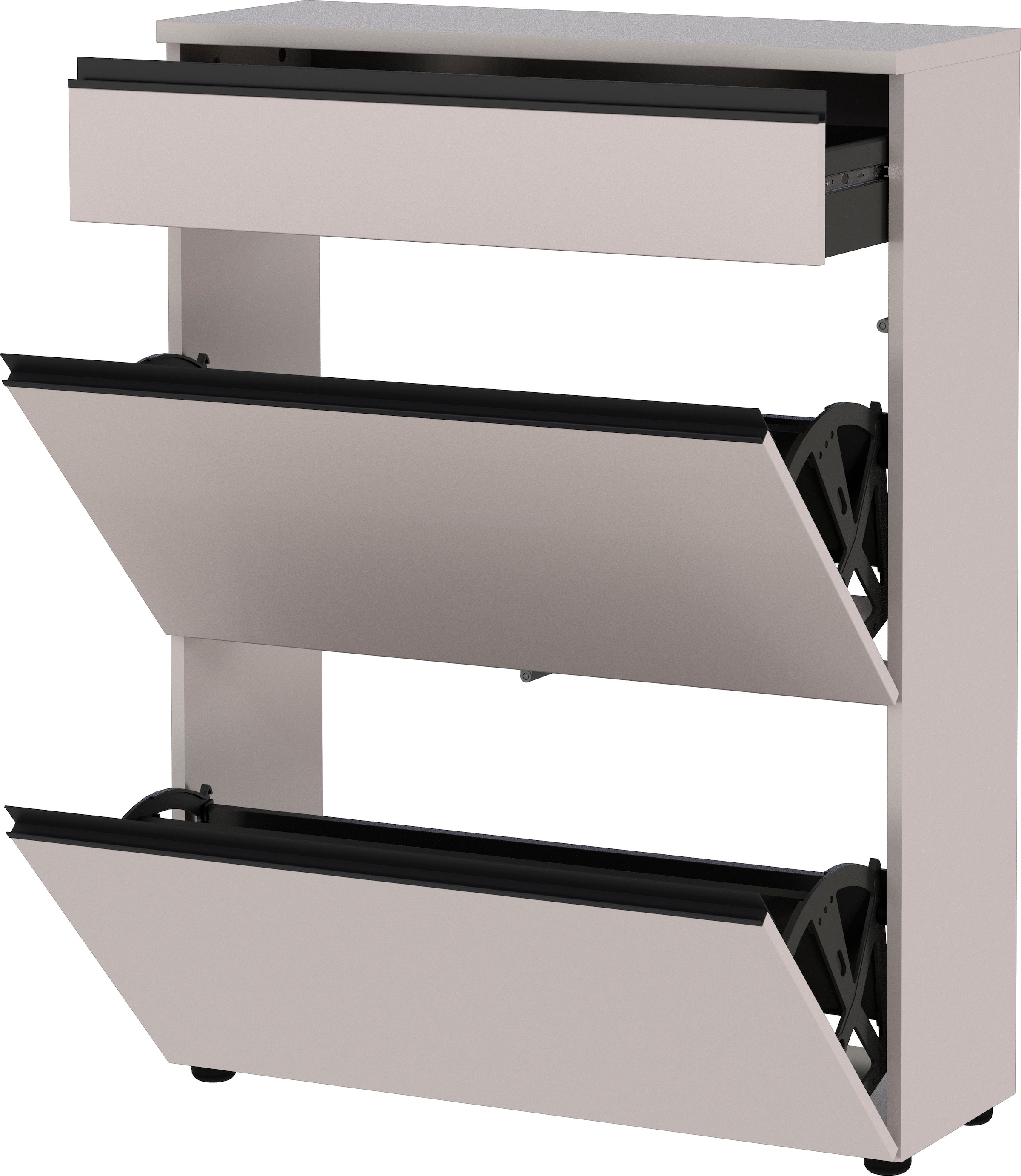 GERMANIA Schuhschrank »Baldone« 1 Stk. tlg. Schuhklapper, mit Schublade, Griffe aus Metall, Tiefe: 29 cm