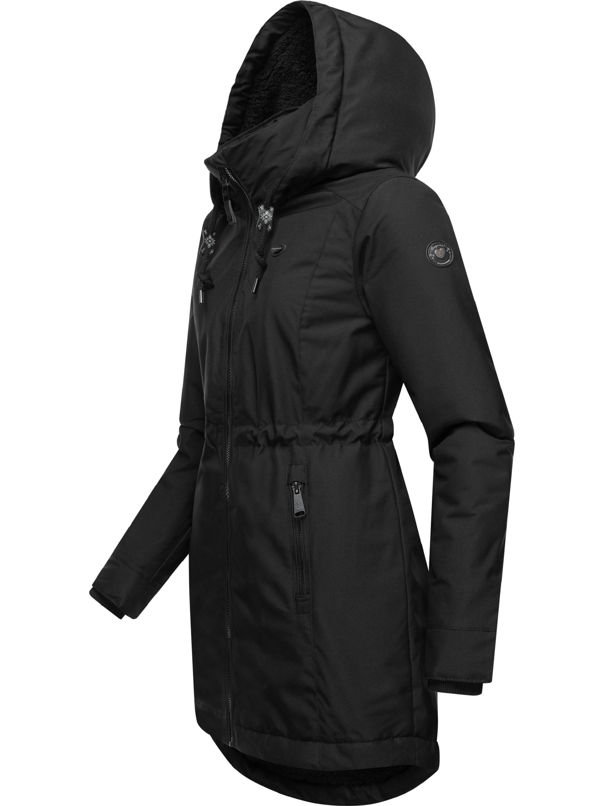 Ragwear Wintermantel »Winterjacke Dakkota«, Wasserdichter Winterparka mit Teddyfleece Innenfutter