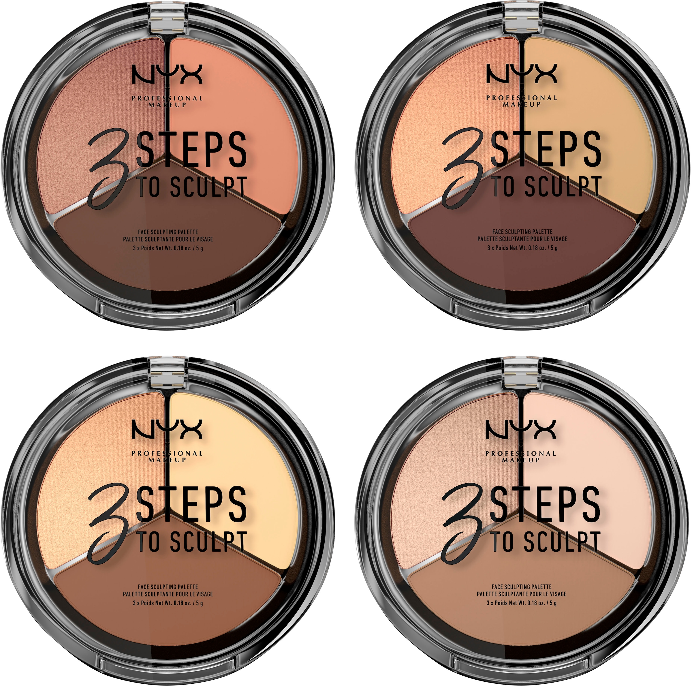 NYX Puder »NYX Professional Makeup 3 Steps to Sculpt«