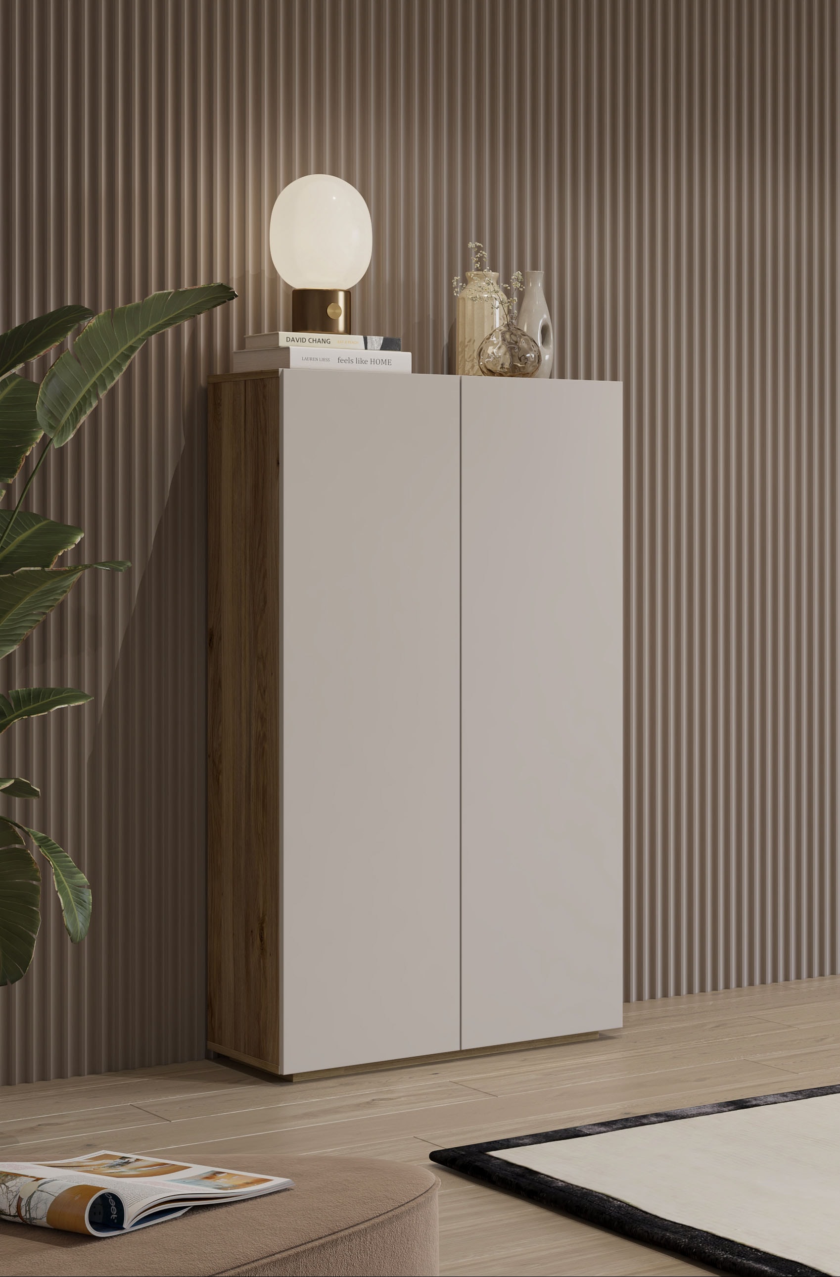 INOSIGN Schuhschrank »Criss moderner Griffloser Stauschrank, Allzweckschrank, Schuhkommode« Mehrzweckschrank, Breite 70 cm, inclusive 4 verstellbare Einlegeböden