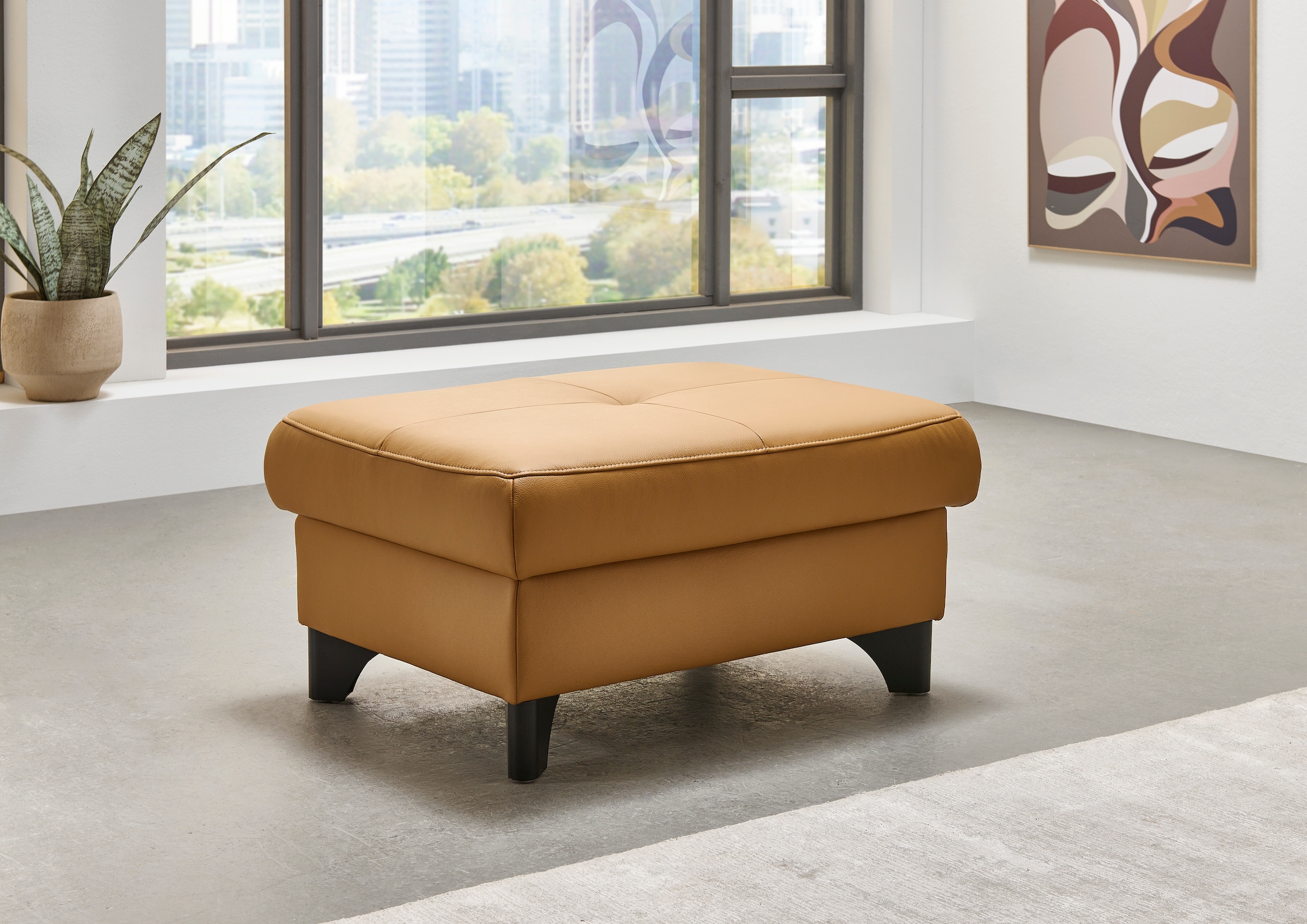 Die PlanBar Hocker »PN-EM23166«, Aufklappbar mit Stauraum, stylische Metallfüße