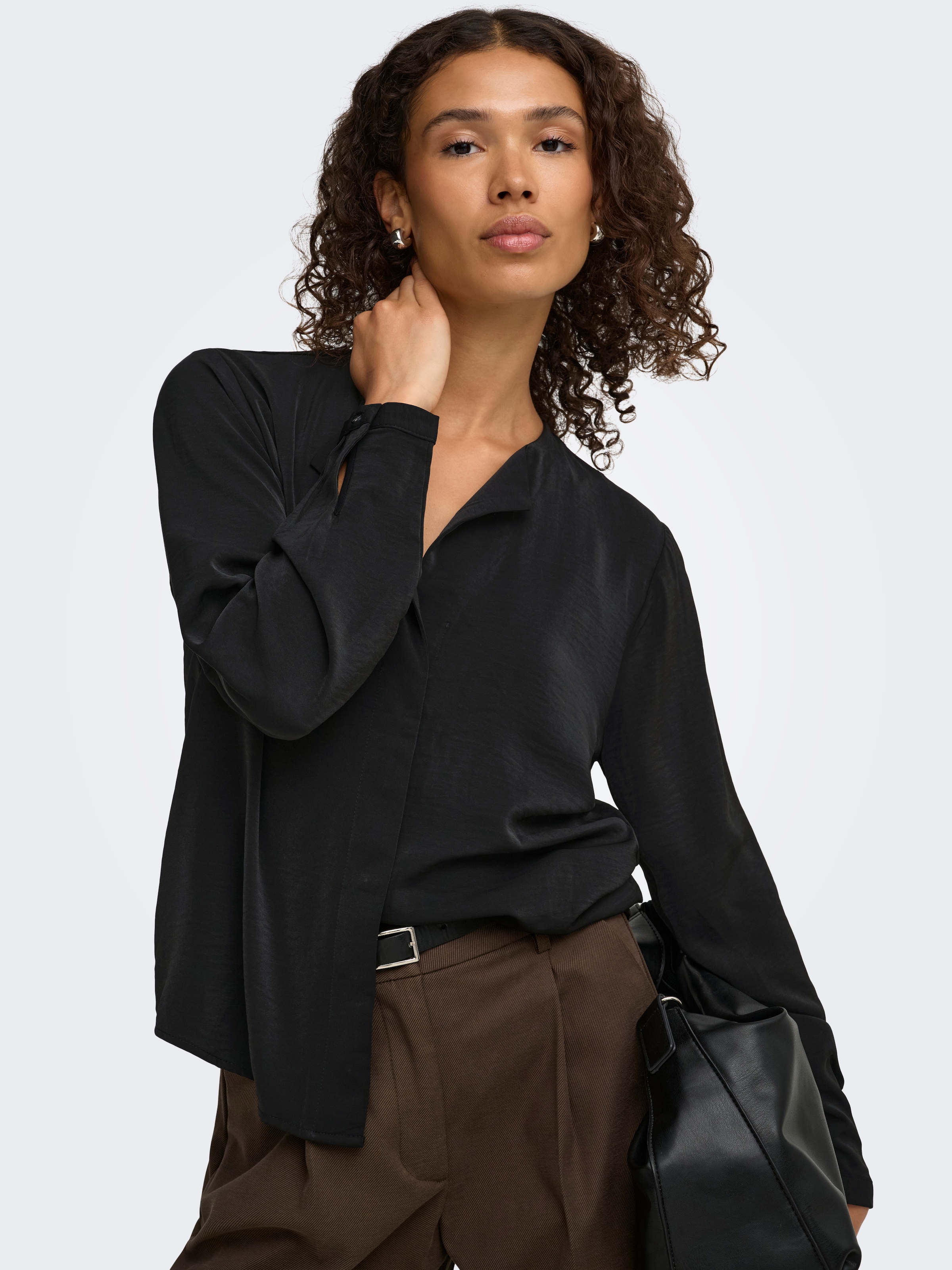 JDY Schlupfbluse »JDYAYA L/S COLLAR SHIRT WVN NOOS« Polyester