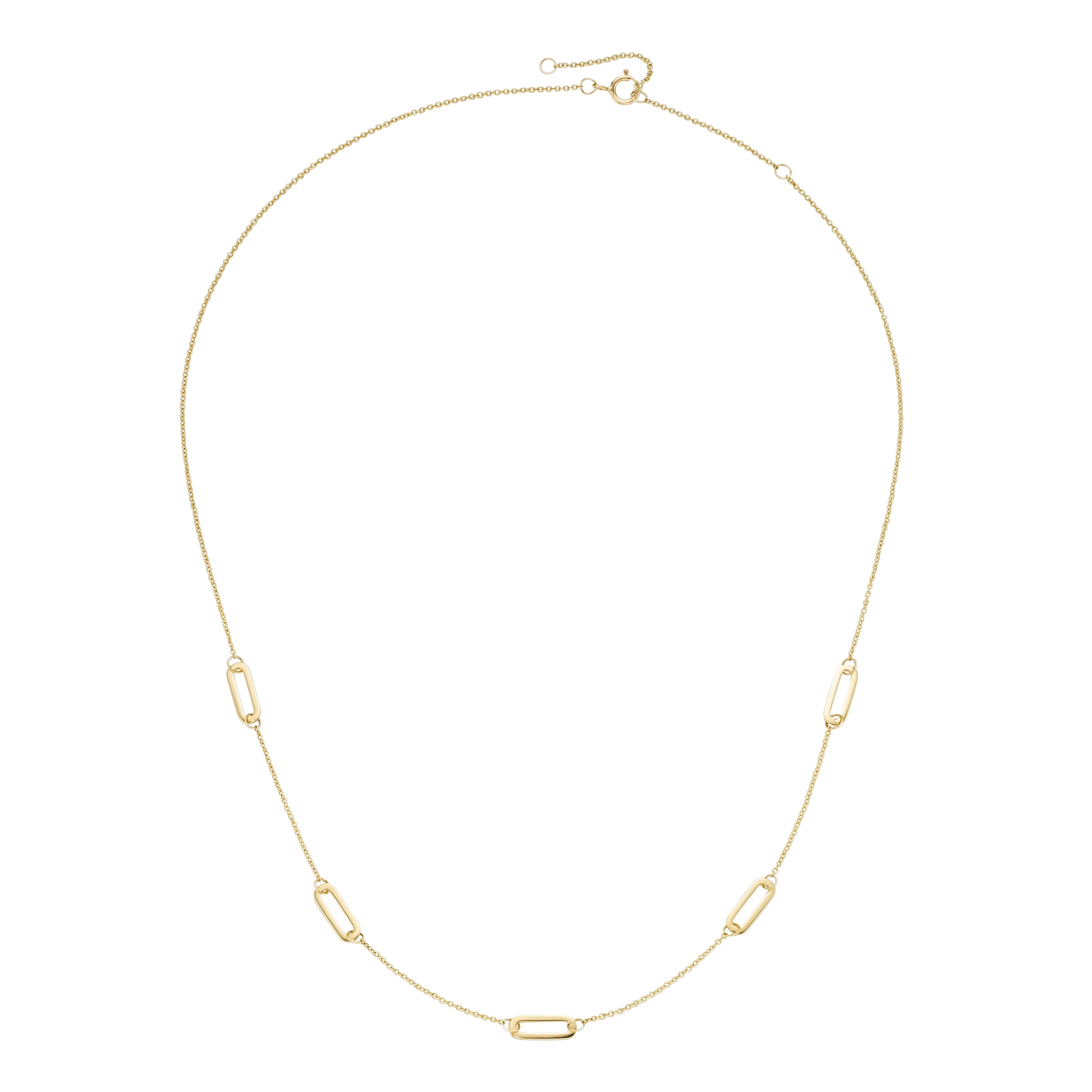 Luigi Merano Goldkette »Collier Ankerkette mit ovalen Gliedern, Gold 375«