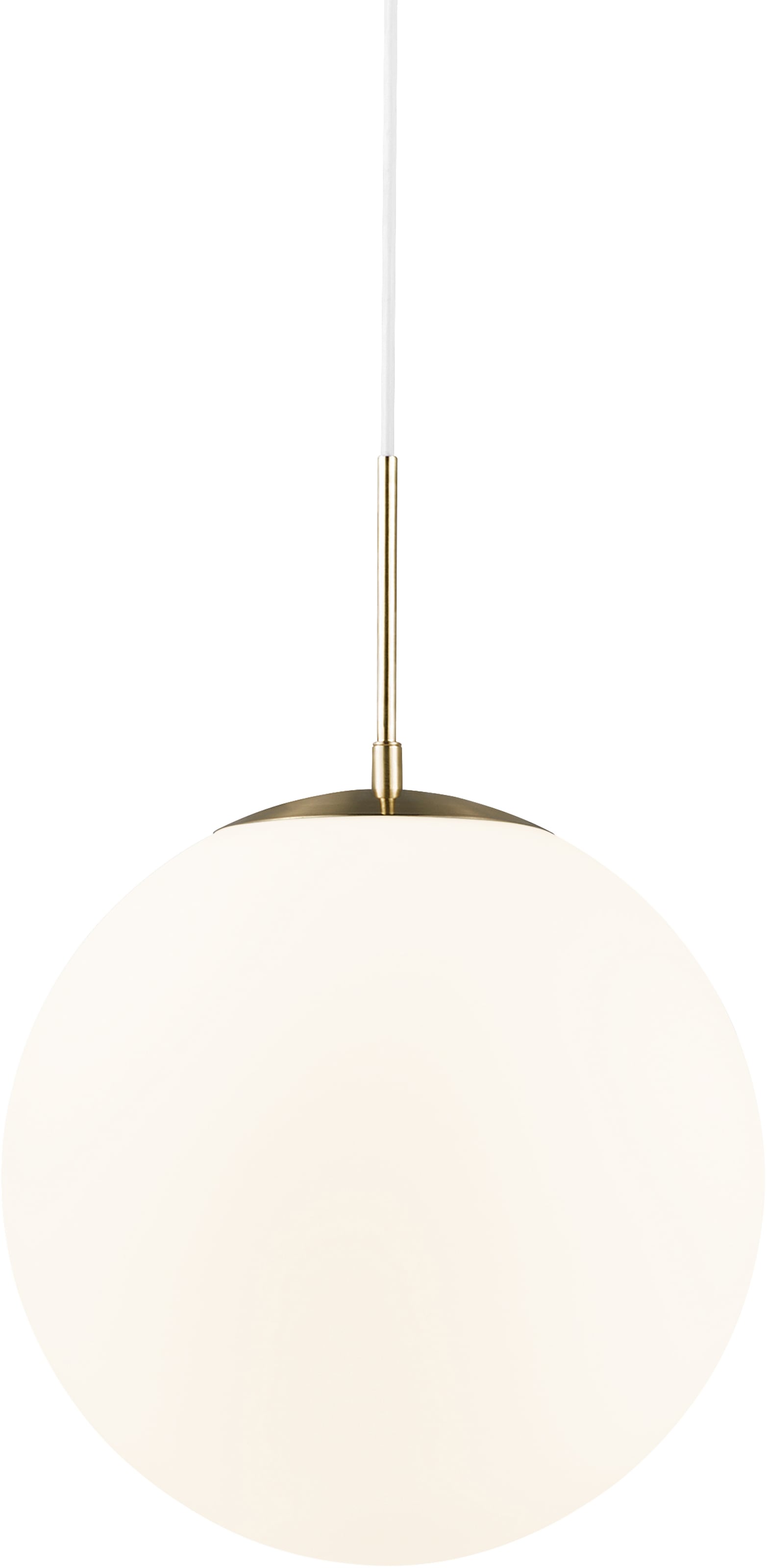 Nordlux Pendelleuchte »GRANT«, 1 flammig, Leuchtmittel E27 | ohne Leuchtmittel, Hängeleuchte, Mundgeblasenes Glas, Messing Style