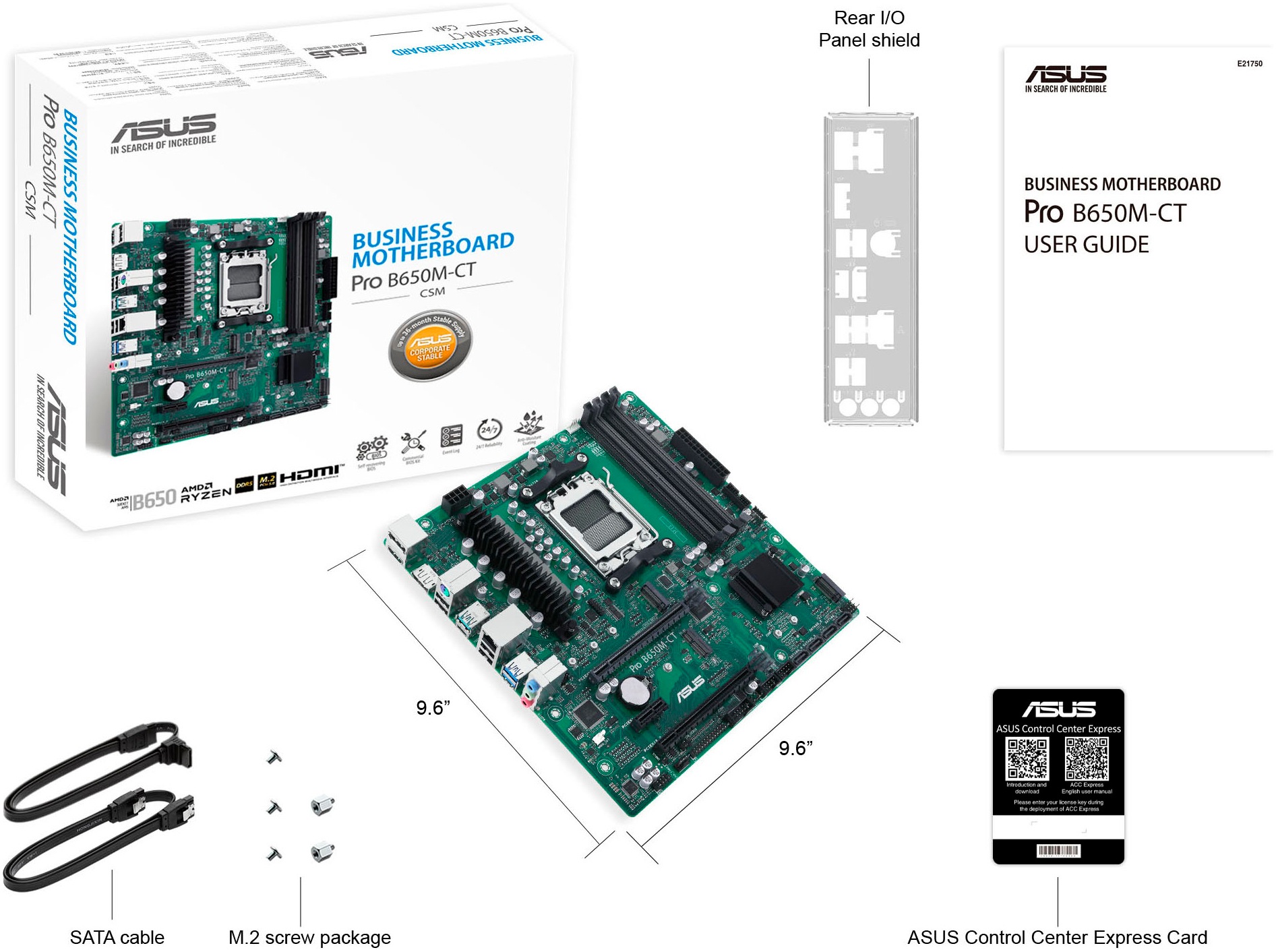 Asus Mainboard »PRO B650M-CT-CSM«
