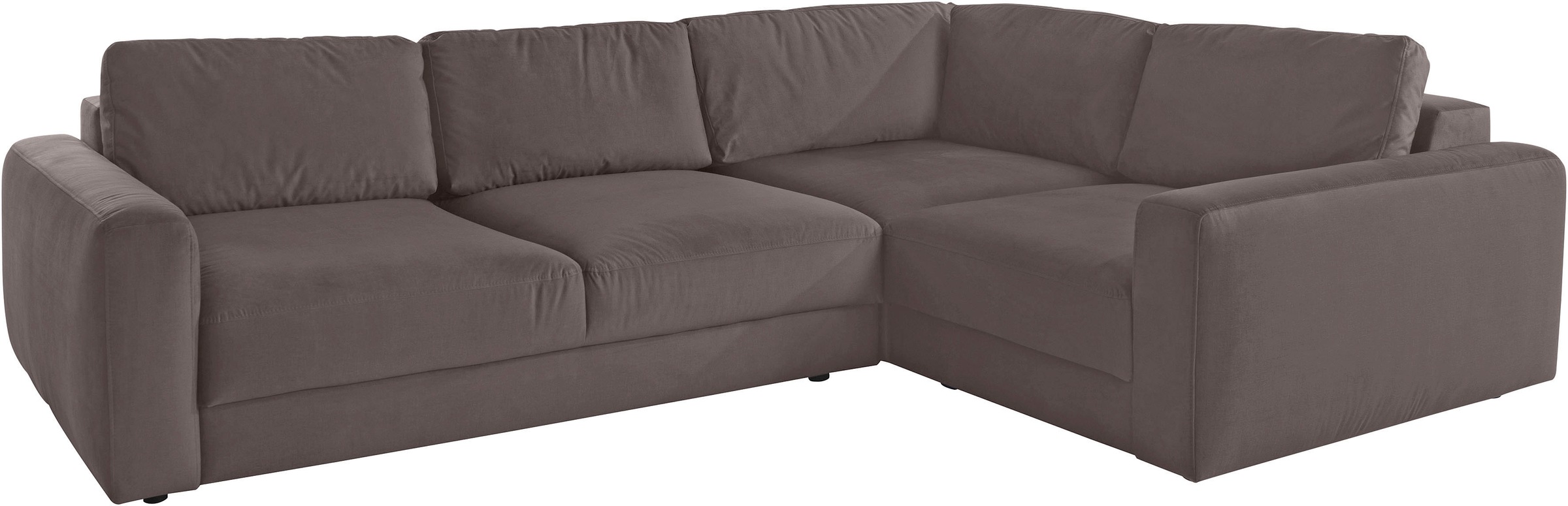 Places of Style Ecksofa »Bloomfield, L-Form«, extra tiefe Sitzfläche, wahlweise mit Sitztiefenverstellung