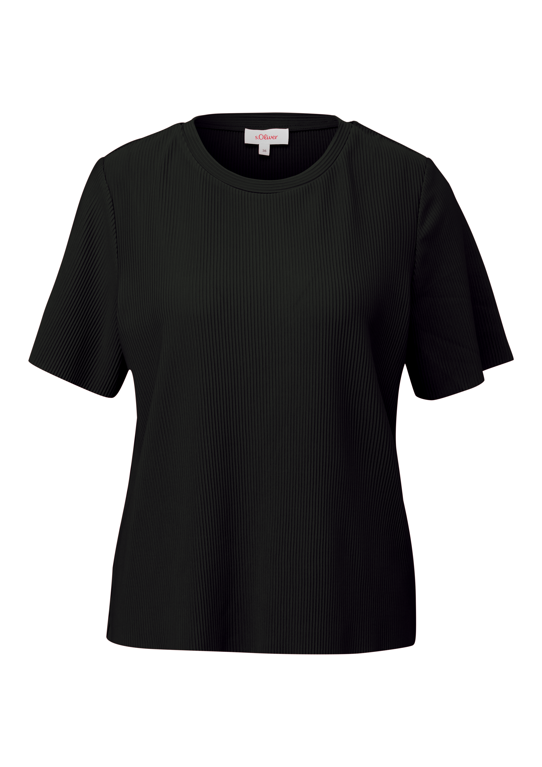 s.Oliver T-Shirt, mit Plisseefalten