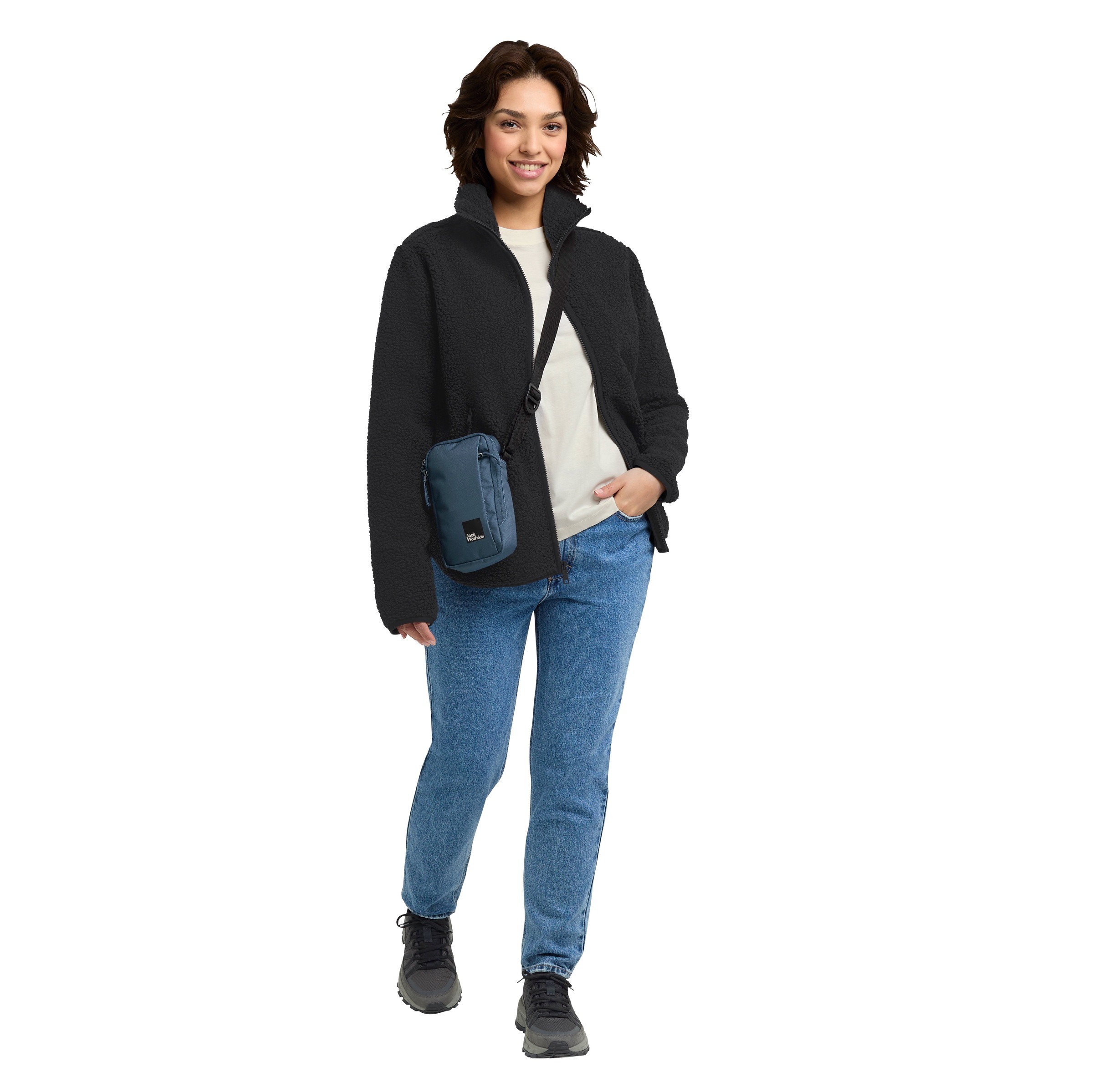 Jack Wolfskin Fleecejacke »HIGH CURL JKT W«, Wärmend, winddicht, Übergangsjacke