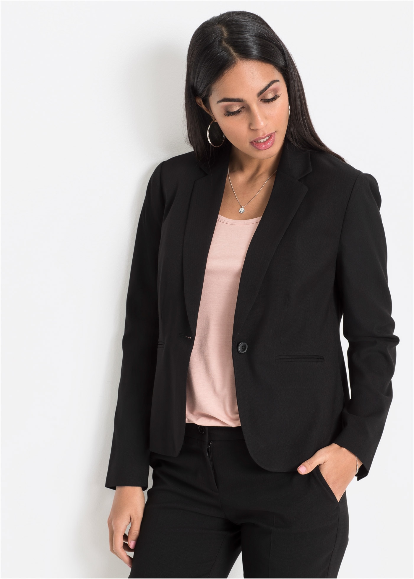 bonprix Jackenblazer »Blazer« für stilvollen Auftritt, schmale Passform, voll gefüttert