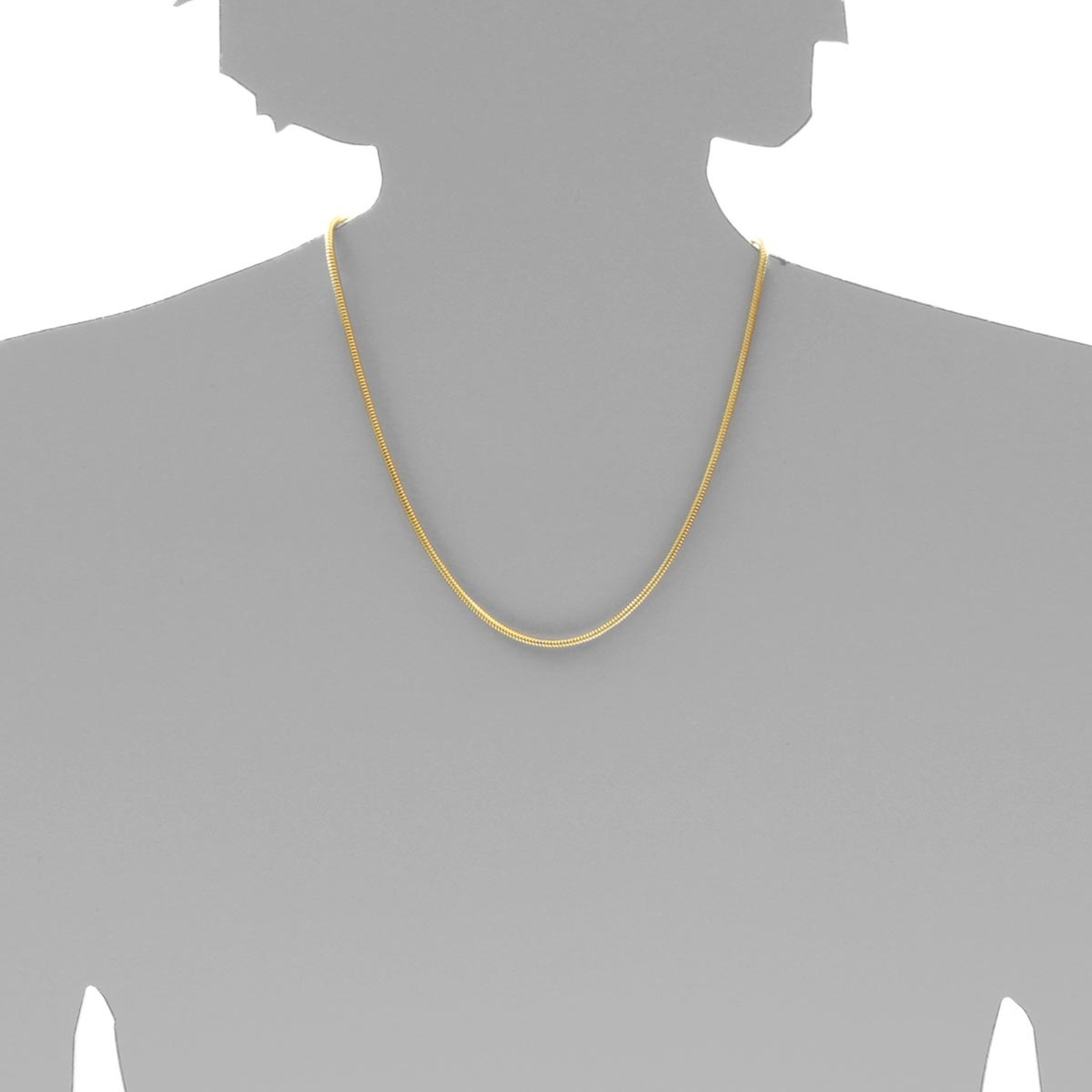 OSTSEE-SCHMUCK Silberkette »- Schlange 2,4 mm - Silber 925/000, vergoldet -,«