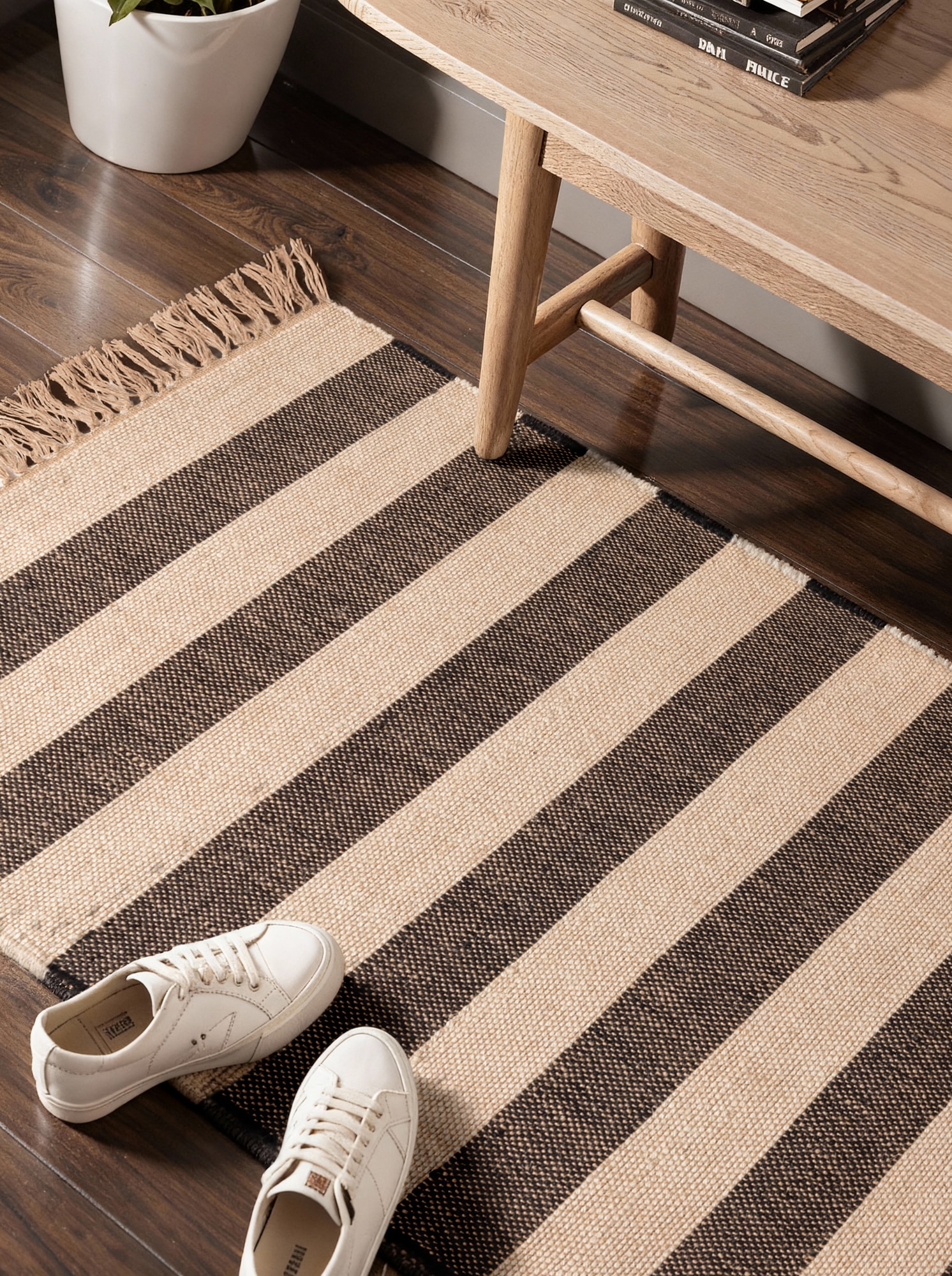 HANSE Home Teppich »Playa« rechteckig 6 mm Höhe Jute, Handgemacht, Naturteppich, Wohnzimmer, Läufer, Fransen