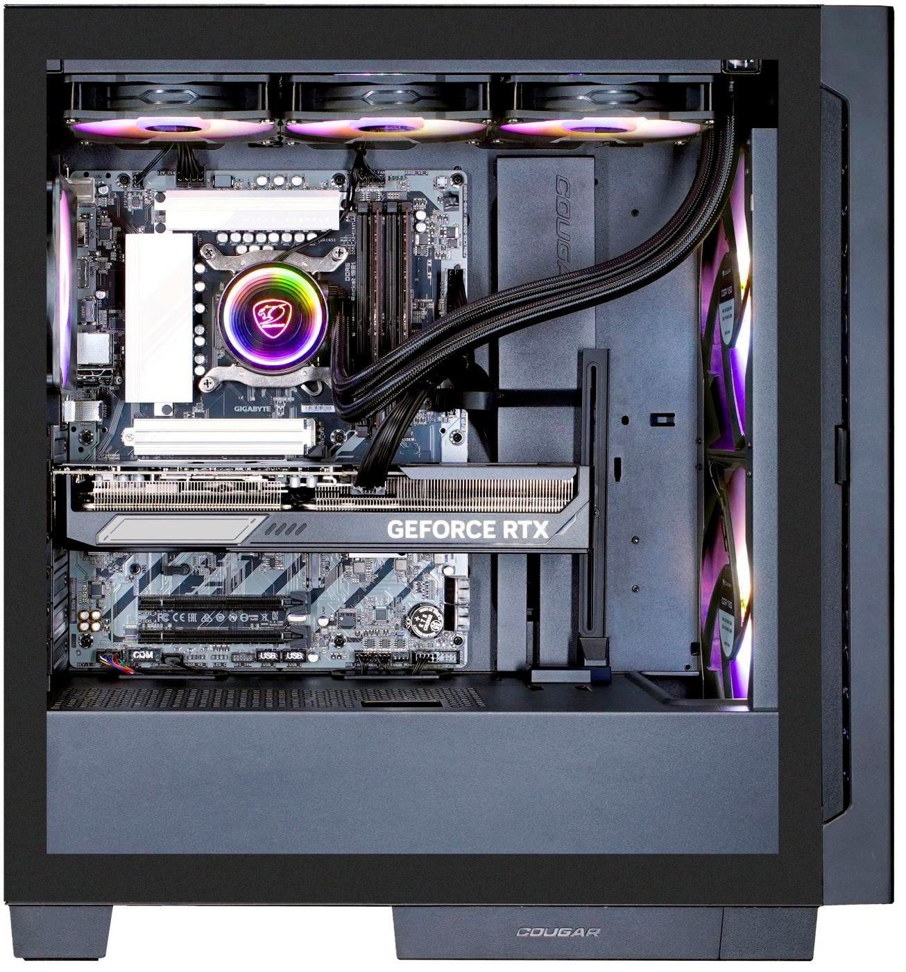 Cougar Gaming-PC »AIRFACE ECO BK Core Ultra 7 270K Plus 32GB DDR5 1TB SSD« Windows 11, DDR5 RAM