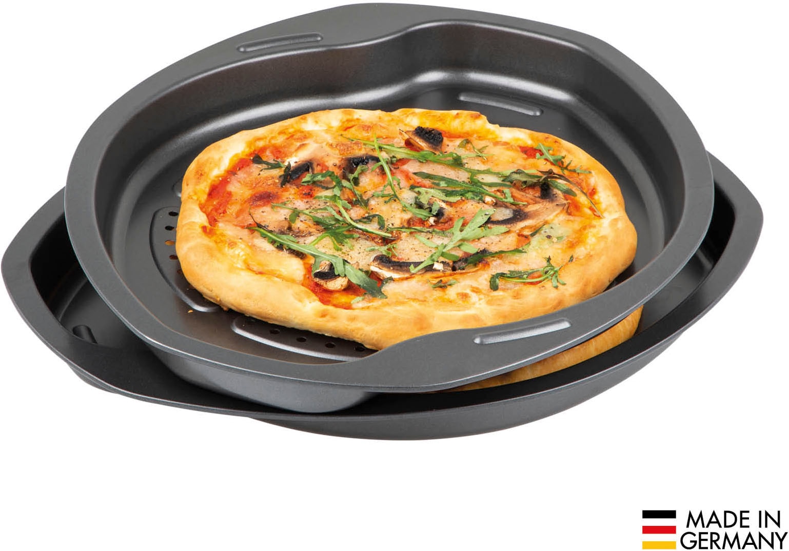 CHG Pizzablech »SENSAZIONE«, Metall, (Set, 2 St.), Made in Germany