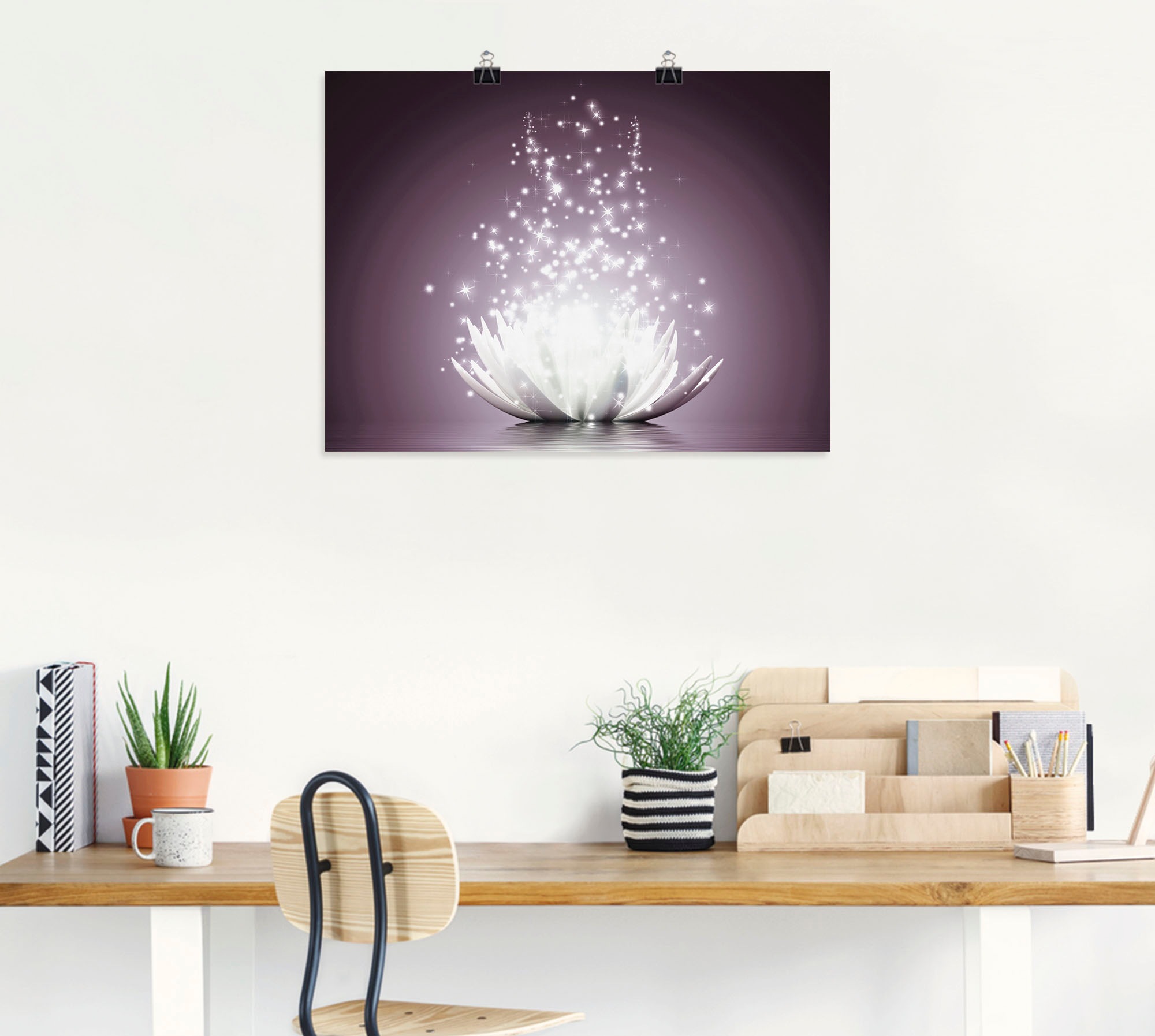 Artland Wandbild »Magie der Lotus-Blume«, Blumen, (1 St.), als Leinwandbild, Poster, Wandaufkleber in verschied. Größen