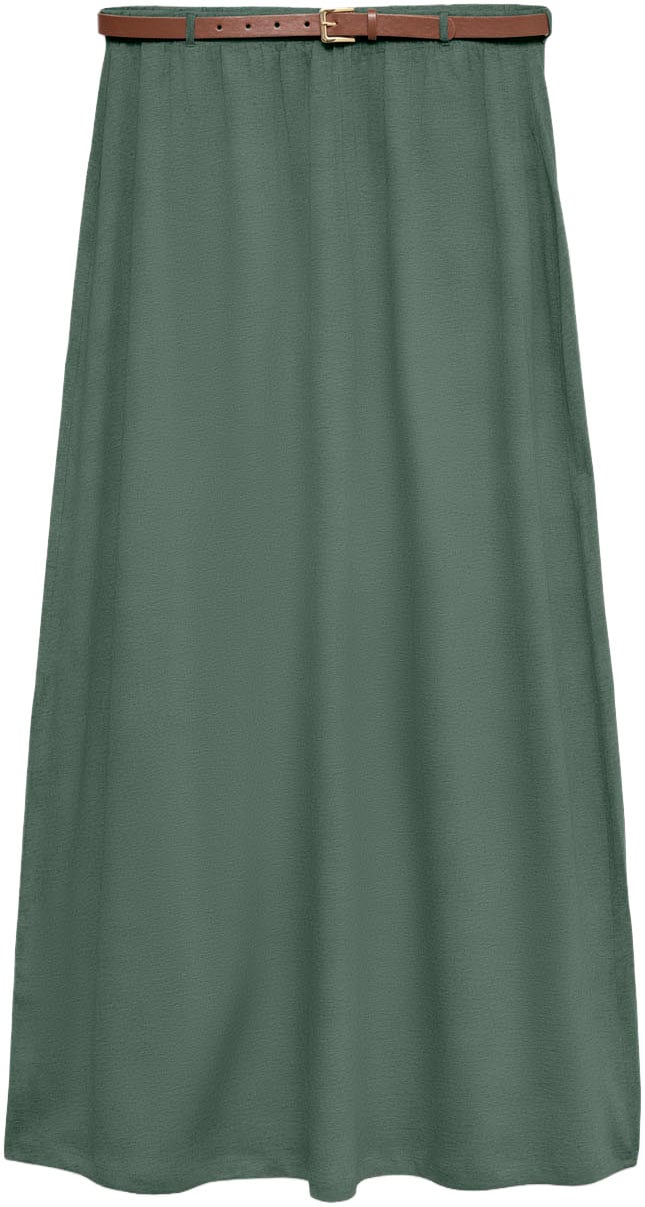 Vero Moda Maxirock »VMLUNA ANKLE SKIRT JRS NOOS« Baumwollmischung, ankle lenght