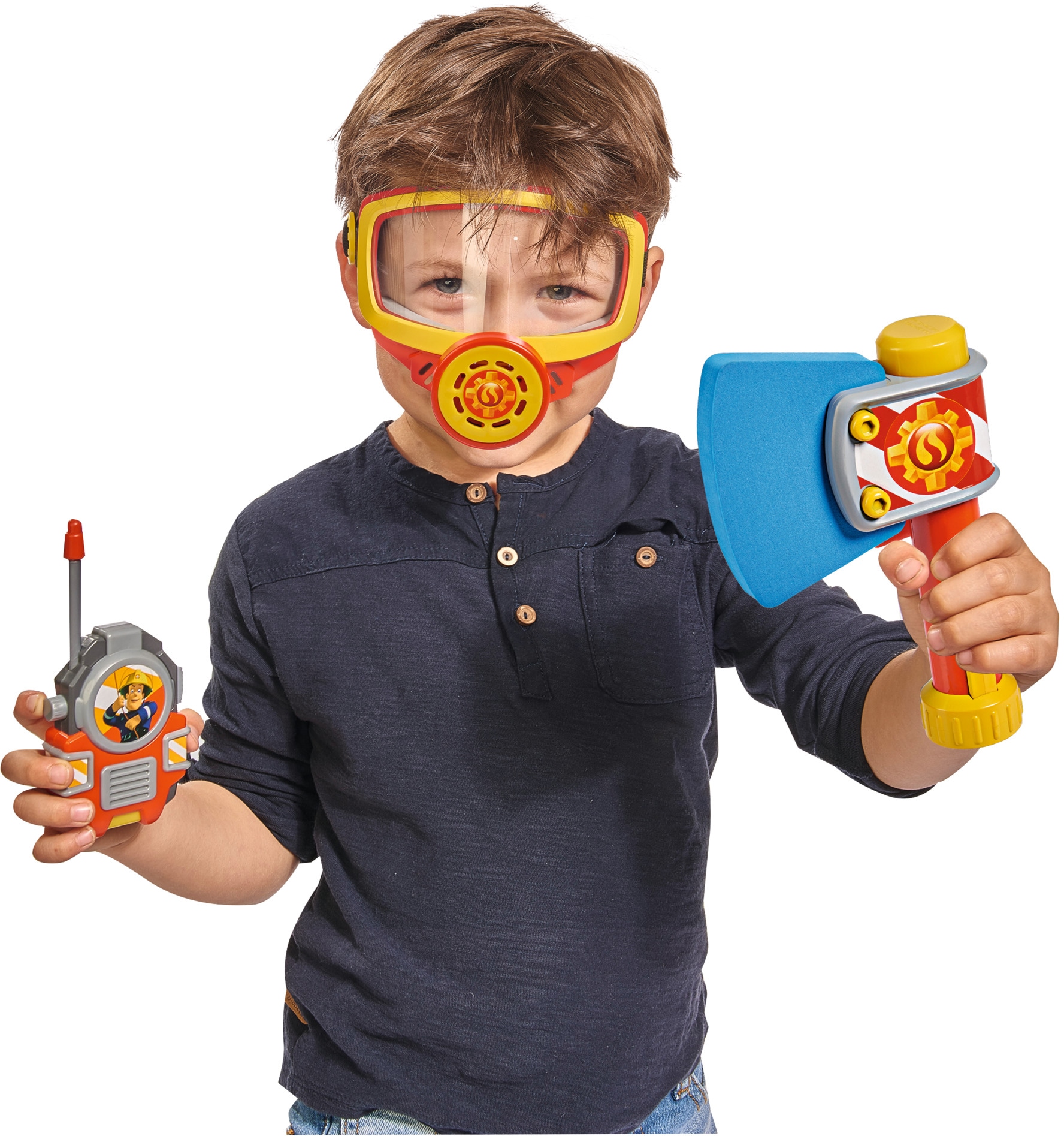 SIMBA Spielzeug-Sauerstoffmaske »Feuerwehrmann Sam, Feuerwehr Sauerstoffmaske«, (Set, 2 tlg.), mit Spielzeug-Axt